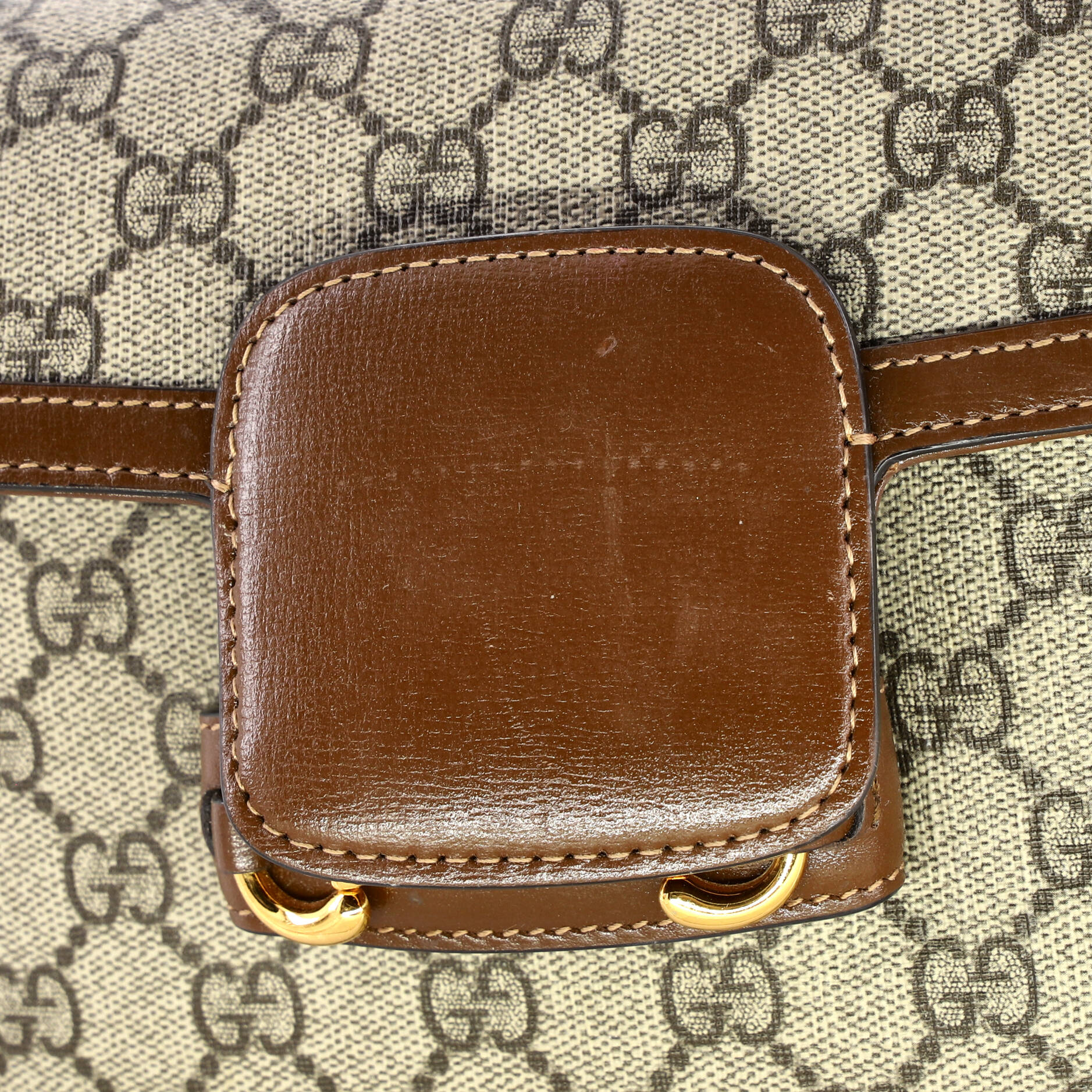 Horsebit 1955 Shoulder Bag GG Coated Canvas with Leather Mini