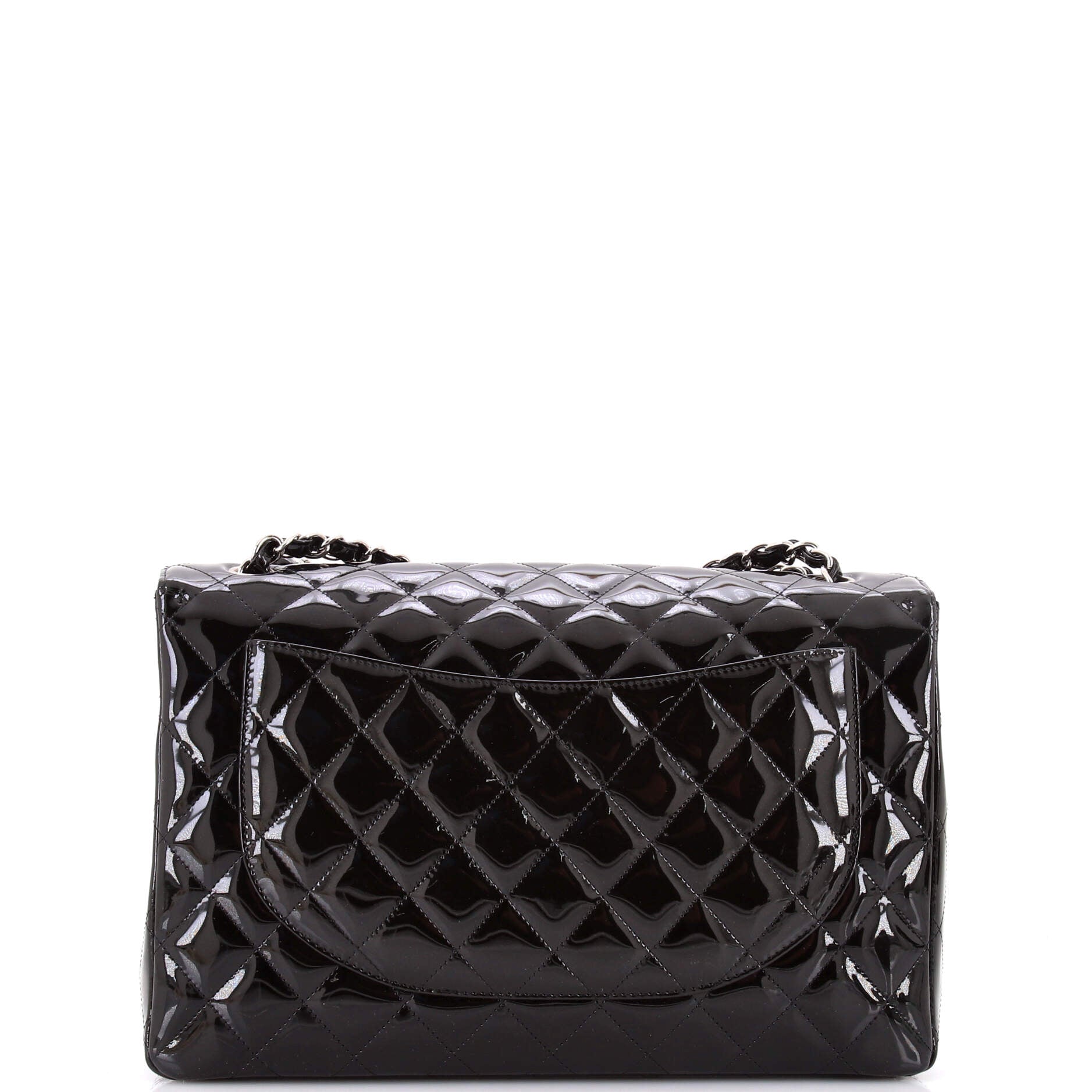 Vintage Classic Single Flap Bag Quilted Patent Maxi