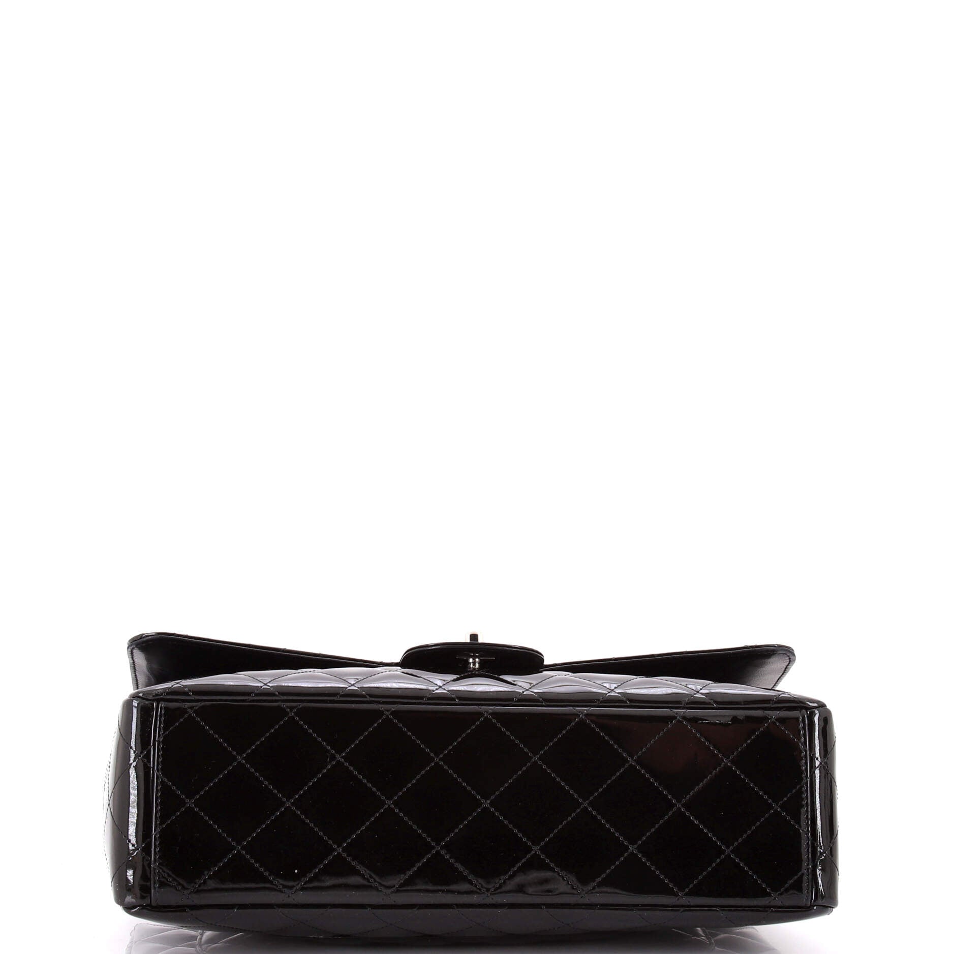 Vintage Classic Single Flap Bag Quilted Patent Maxi