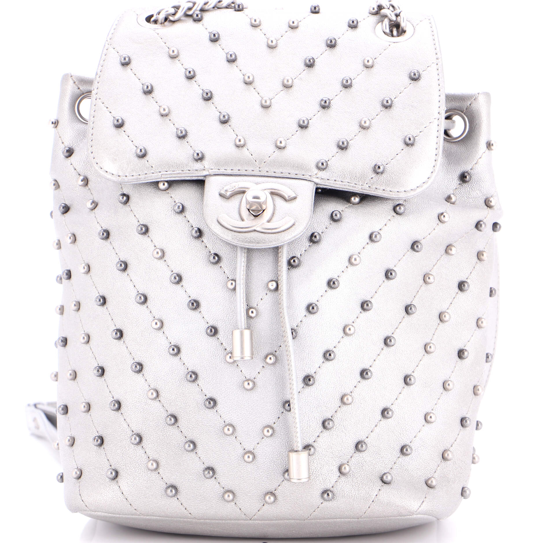 Stud Wars Backpack Studded Chevron Calfskin