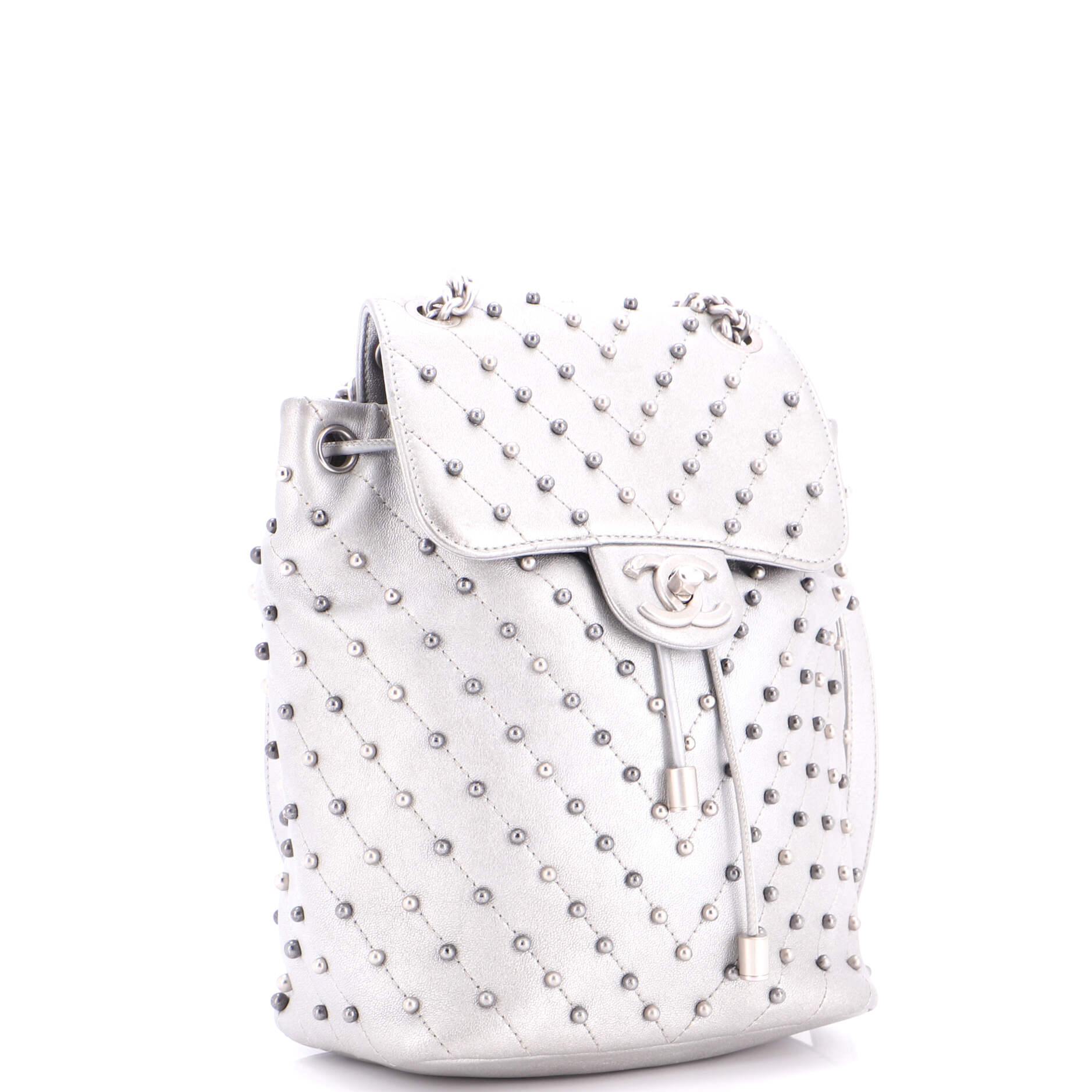 Stud Wars Backpack Studded Chevron Calfskin