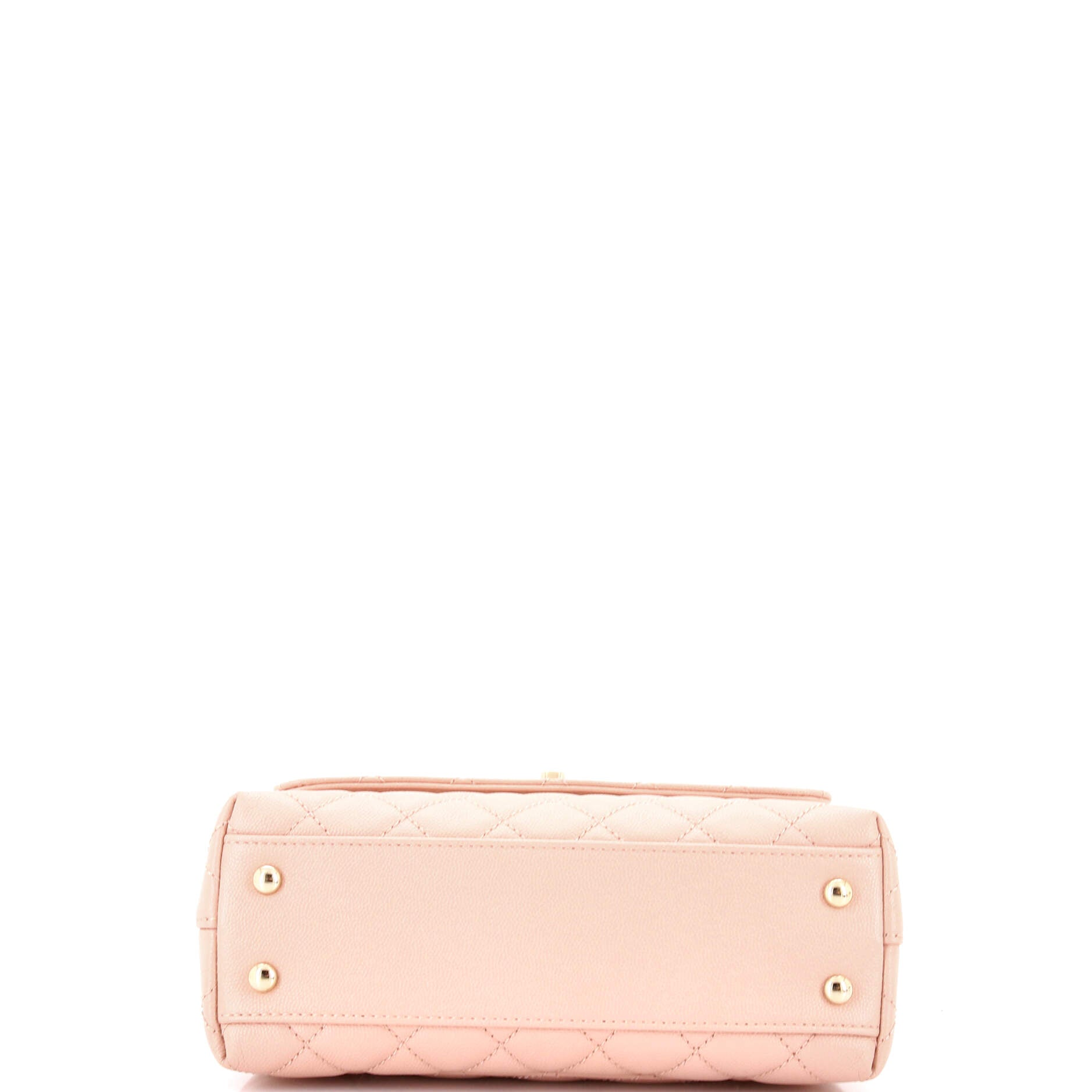 Coco Top Handle Bag Quilted Caviar Mini