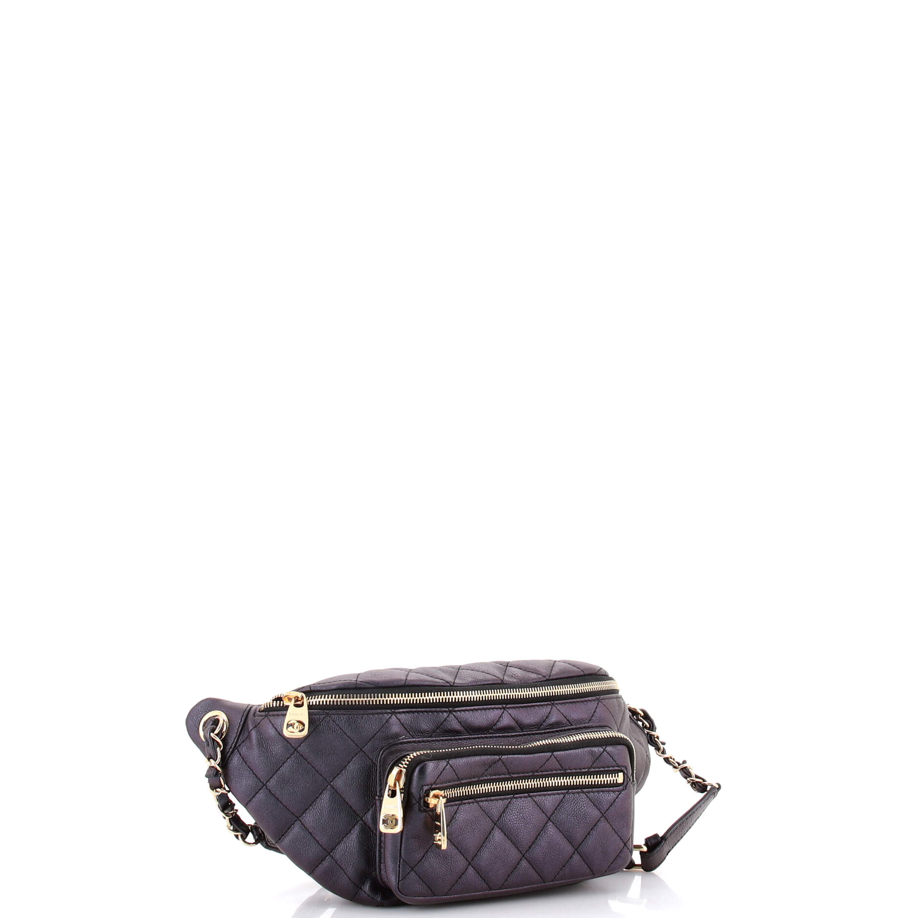All About Waist Bag Quilted Iridescent Calfskin Medium