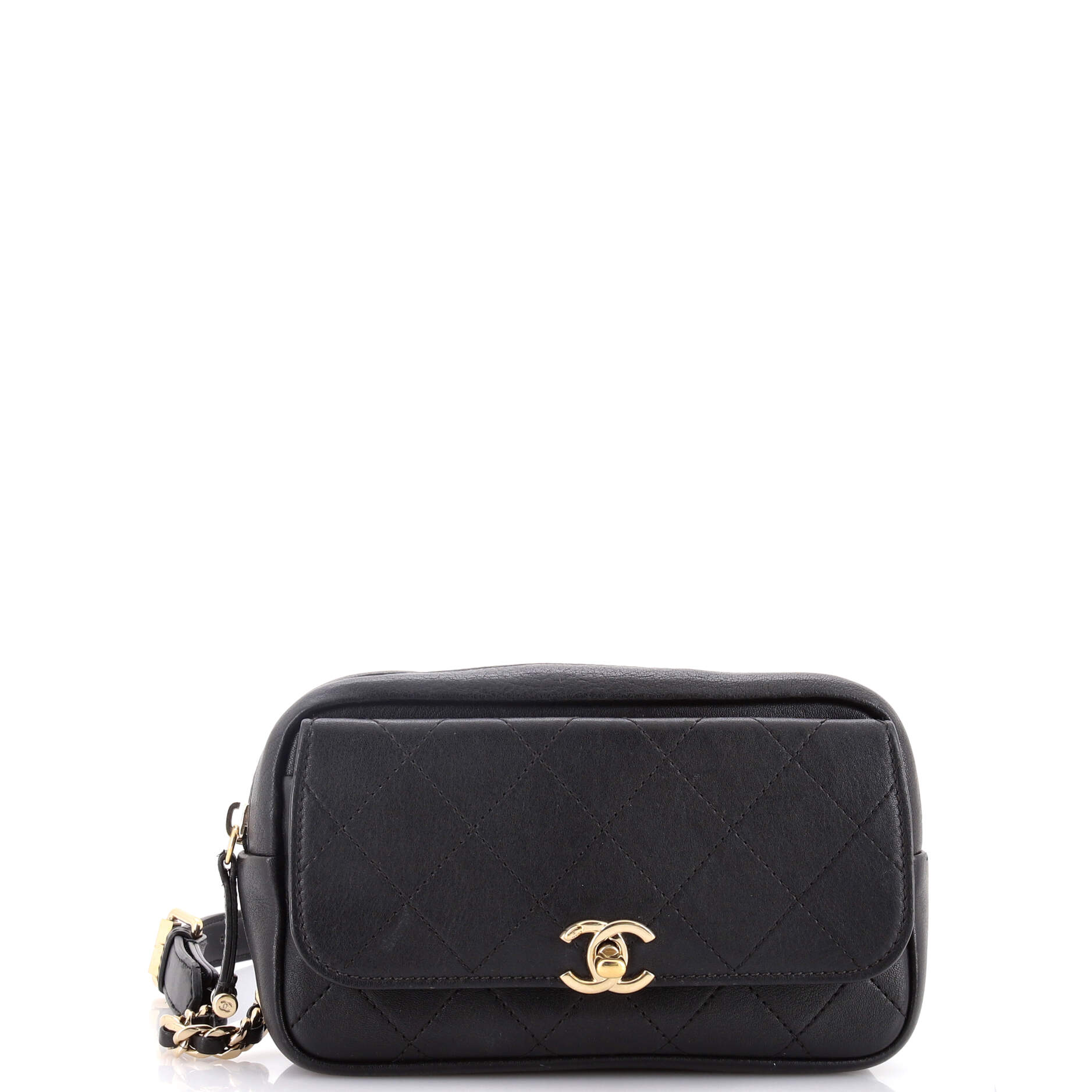 Casual Trip Waist Bag Quilted Goatskin