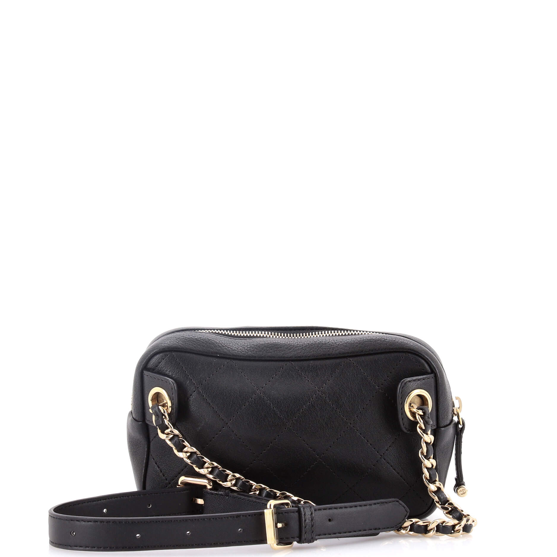 Casual Trip Waist Bag Quilted Goatskin