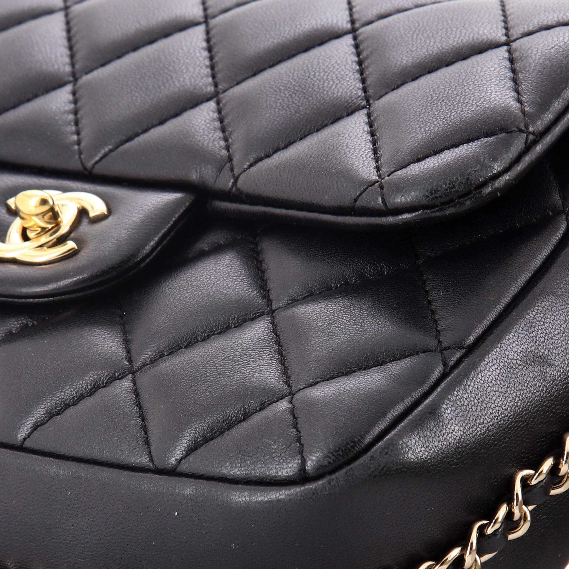 My Precious Pearls Chain Flap Bag Quilted Lambskin Medium
