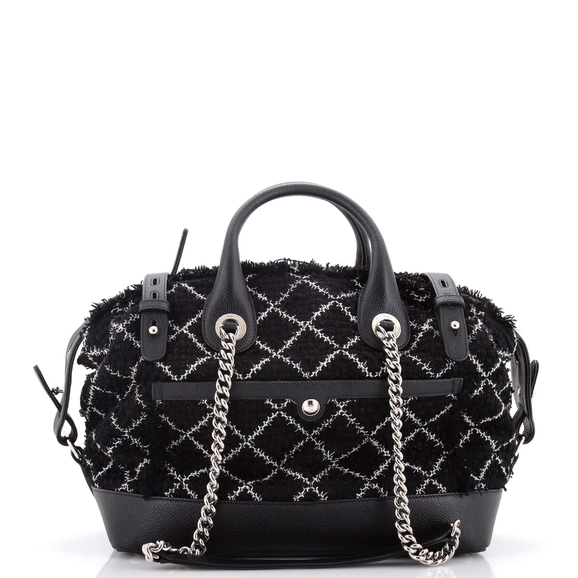 Crest Trip Bowling Bag Tweed and Caviar Medium