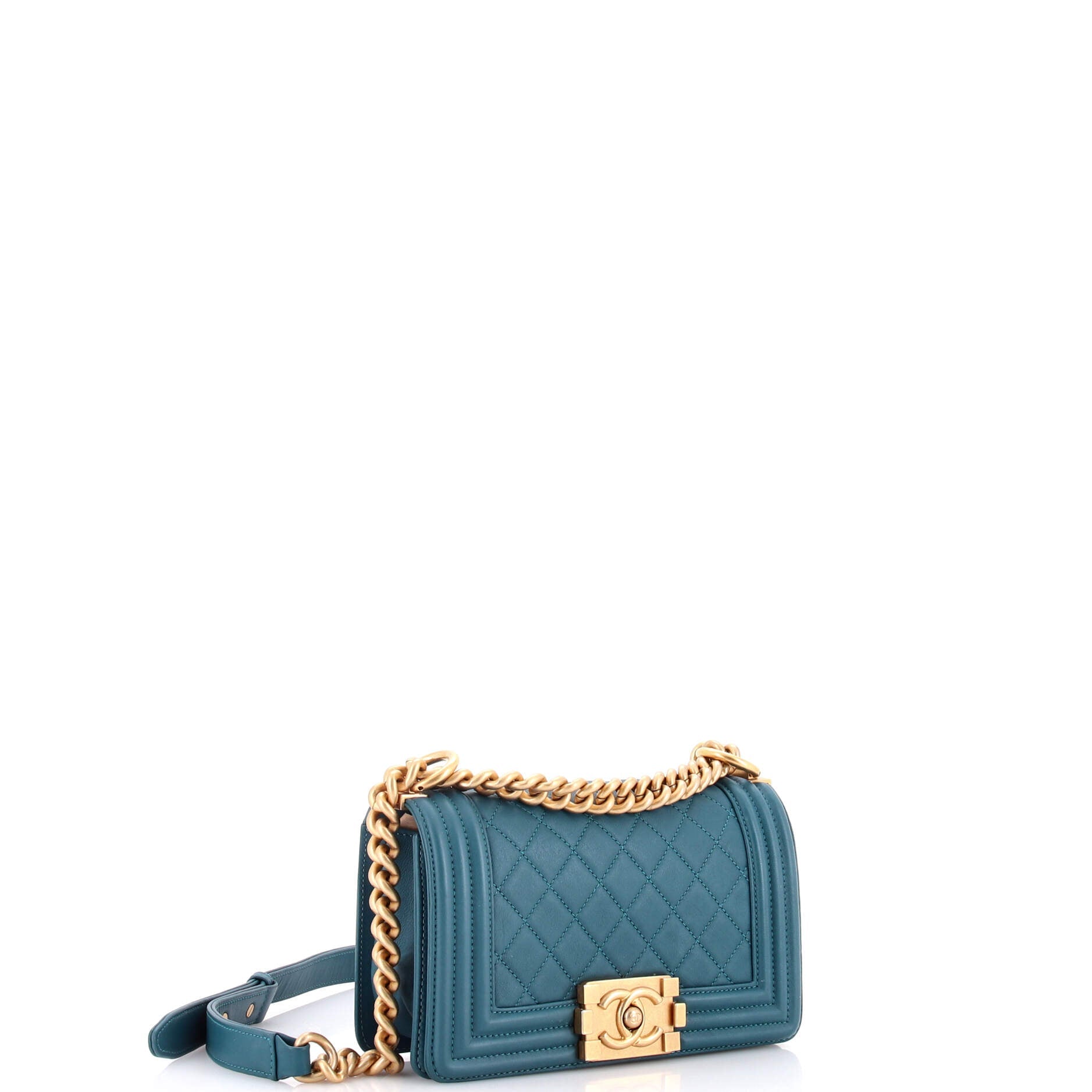 Boy Flap Bag Quilted Lambskin Small