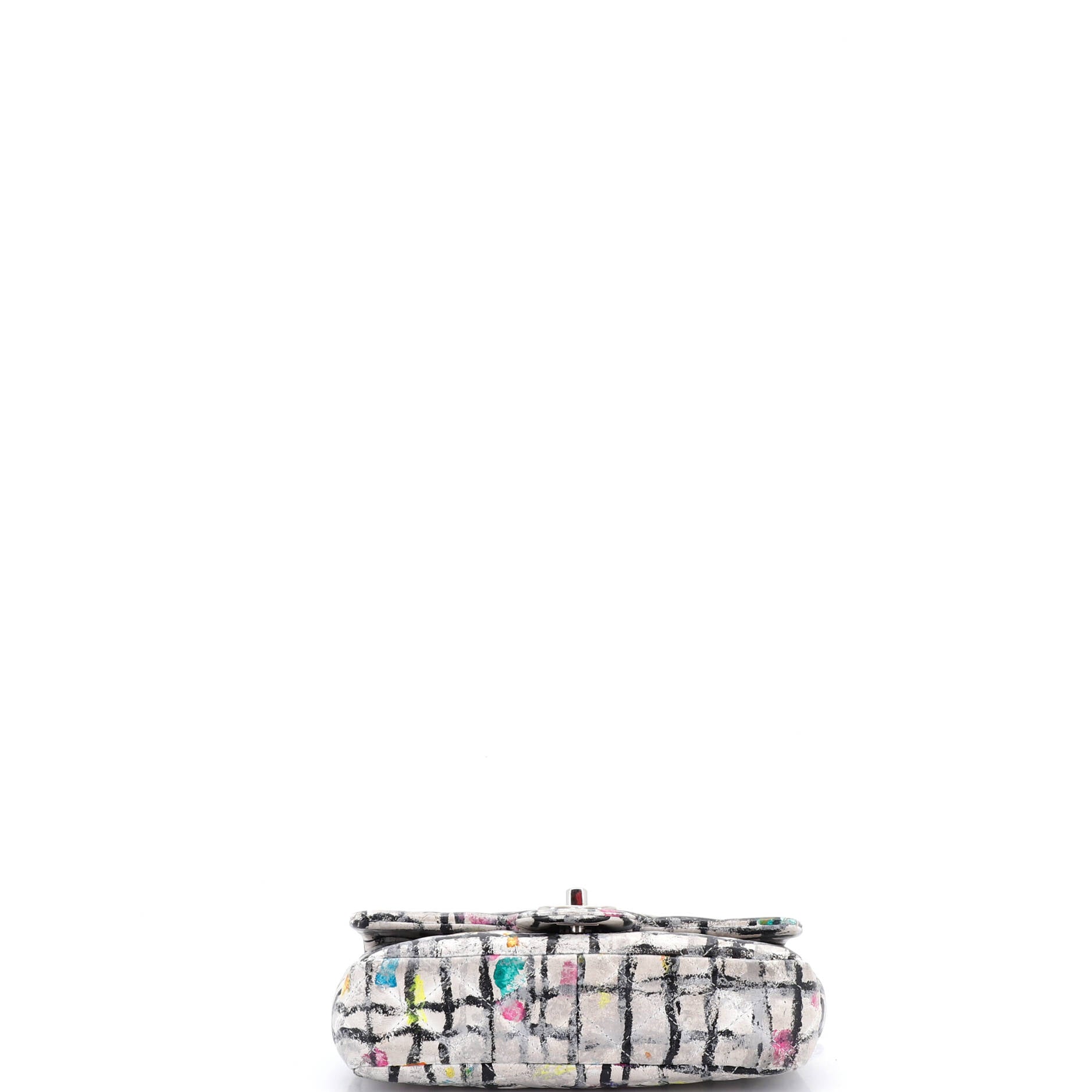 CC Flap Bag Quilted Hand Painted Leather Mini