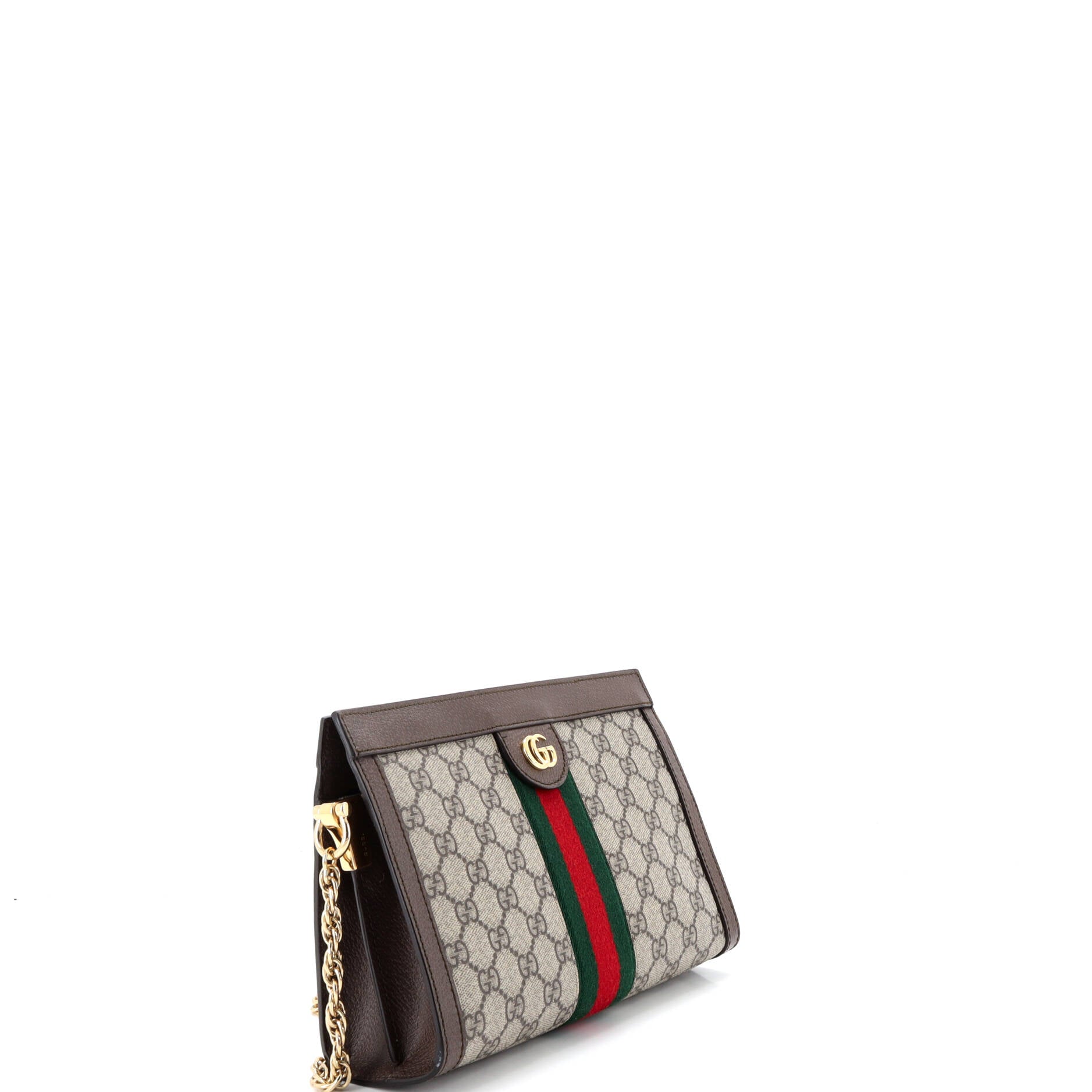 Ophidia Chain Shoulder Bag GG Coated Canvas Small