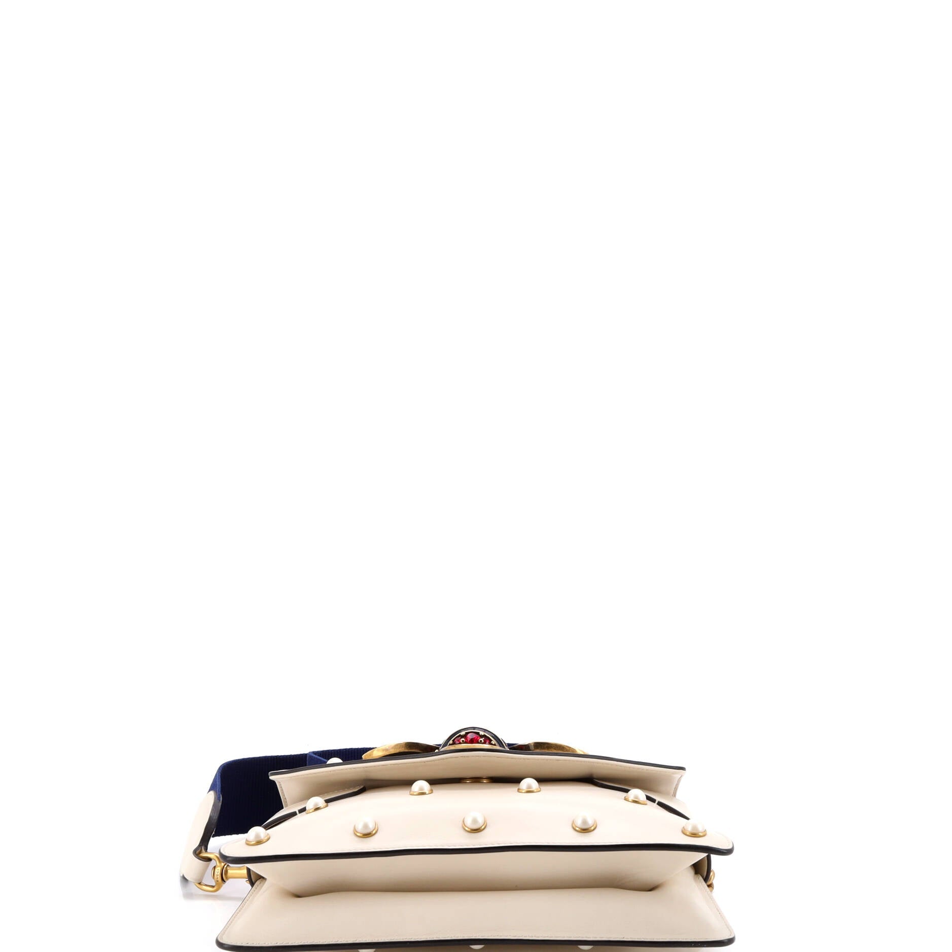 Broadway Pearly Bee Shoulder Bag Embellished Leather Mini