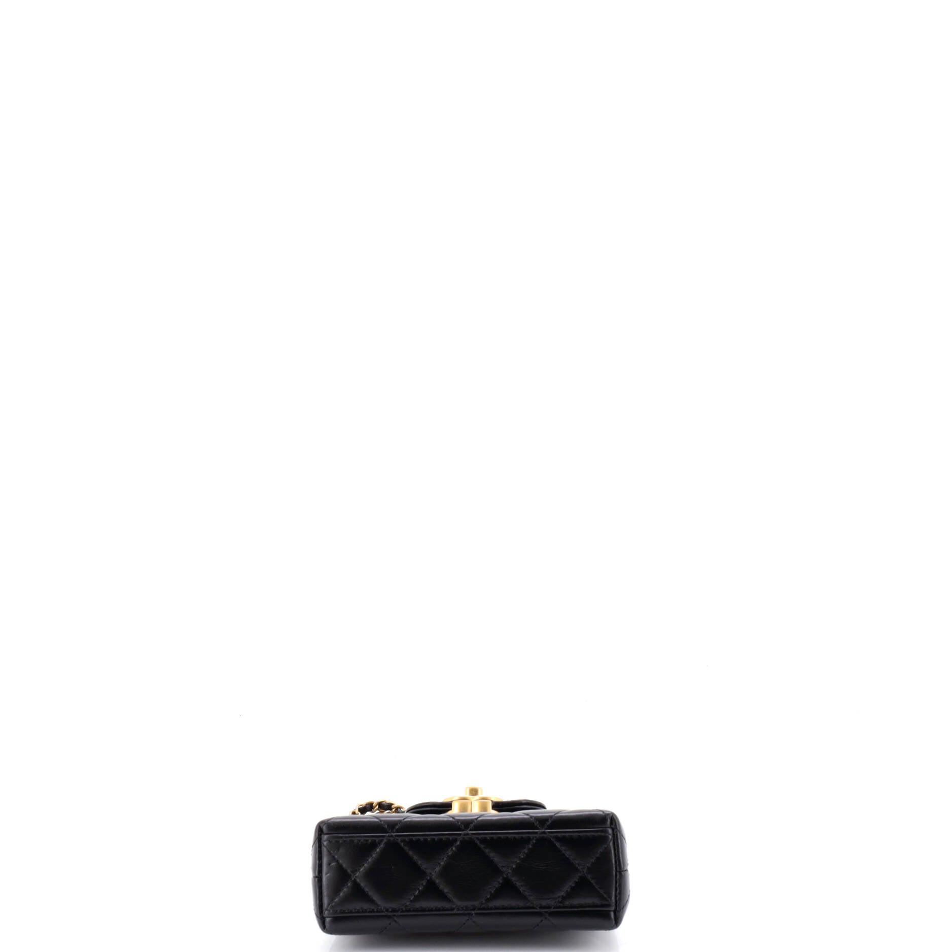 Kelly Top Handle Shopping Bag Quilted Shiny Aged Calfskin Nano