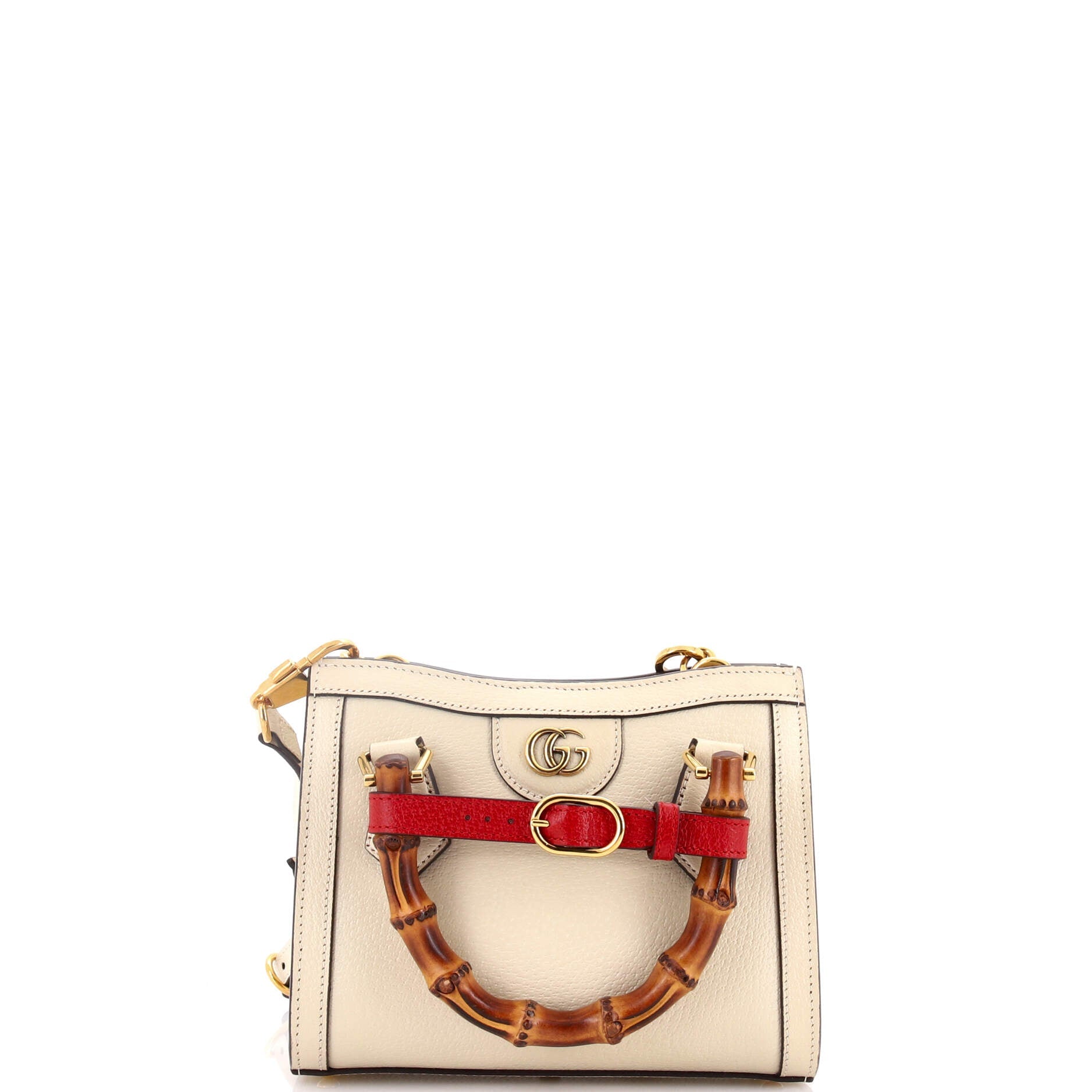 Diana NM Bamboo Handle Tote Leather Mini