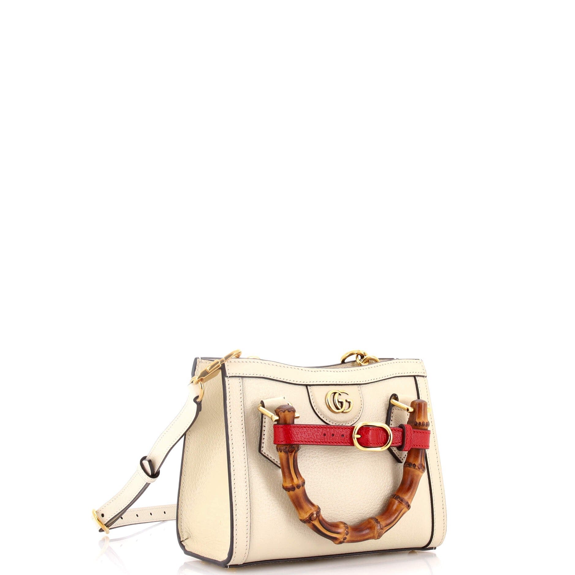 Diana NM Bamboo Handle Tote Leather Mini