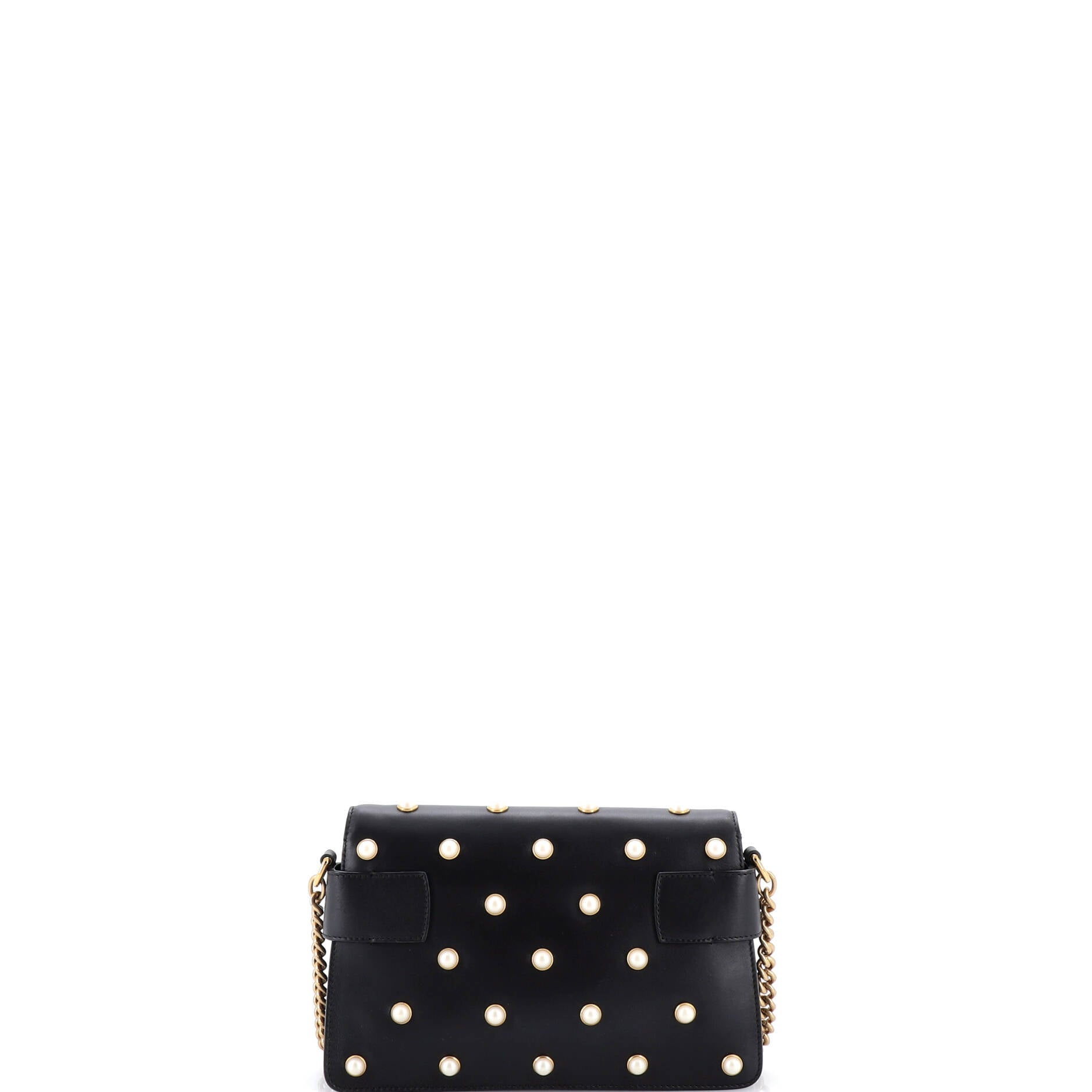 Broadway Pearly Bee Shoulder Bag Embellished Leather Mini