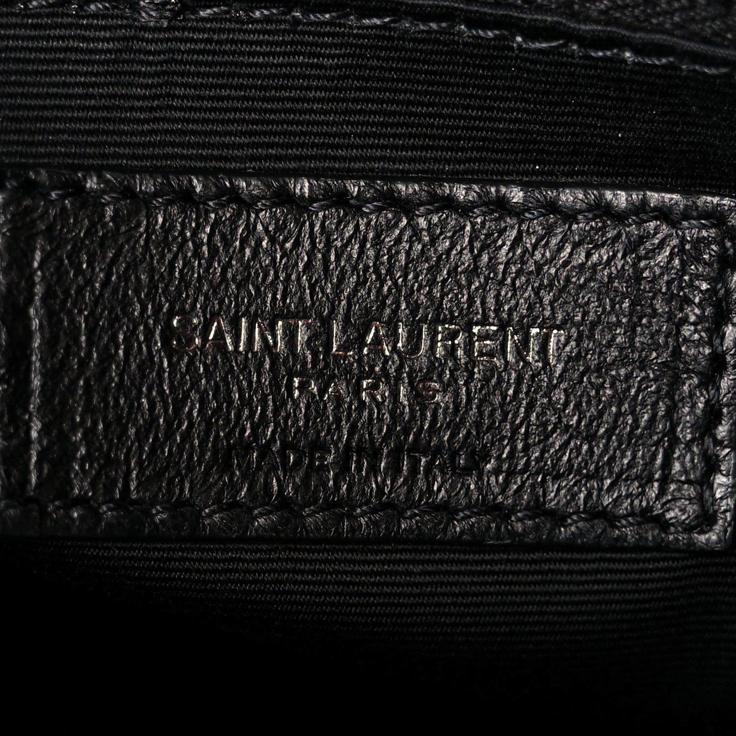 Crinkled Calfskin Matelasse Monogram Medium Niki Shopper Tote Black