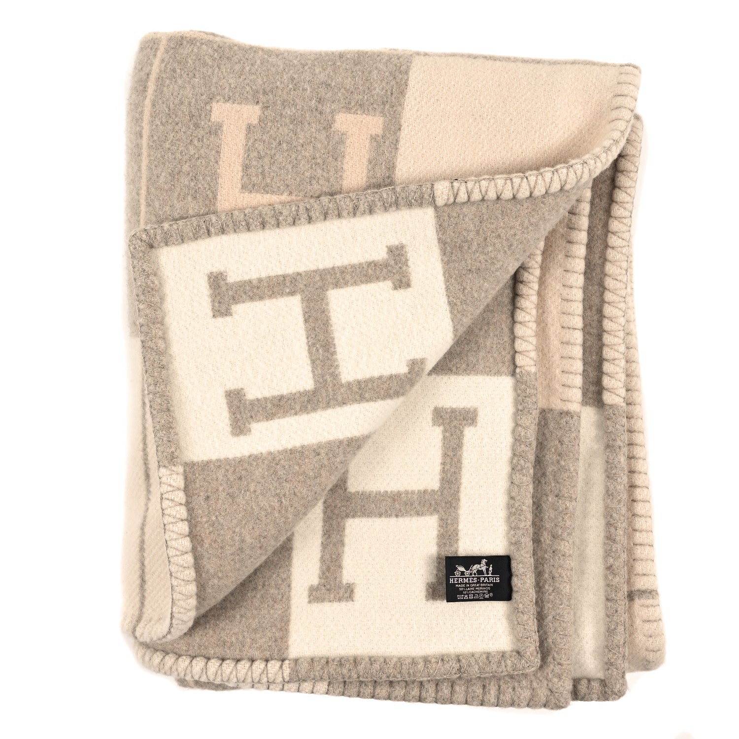Wool Cashmere Avalon III Blanket Coco Camomille