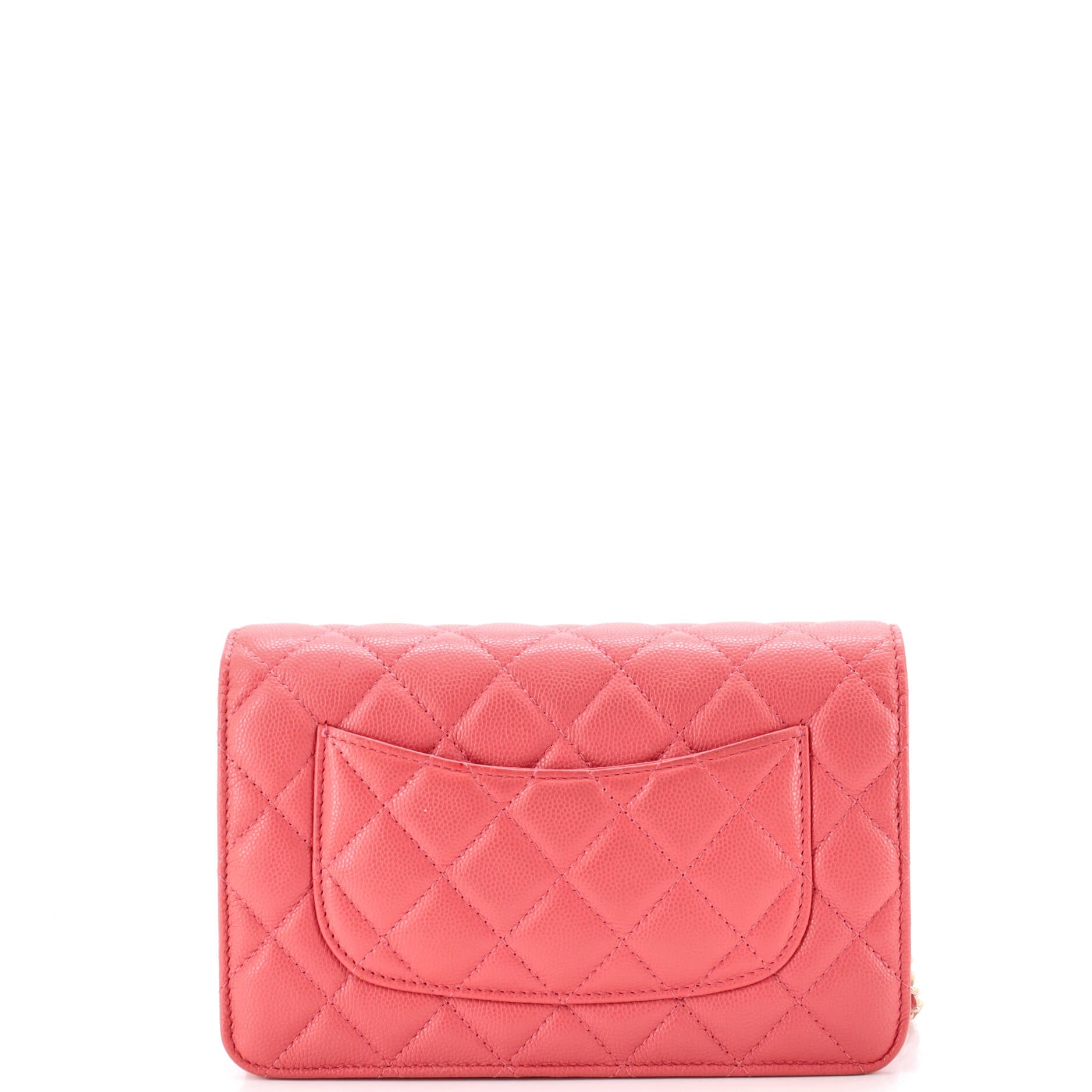 Wallet on Chain Quilted Caviar