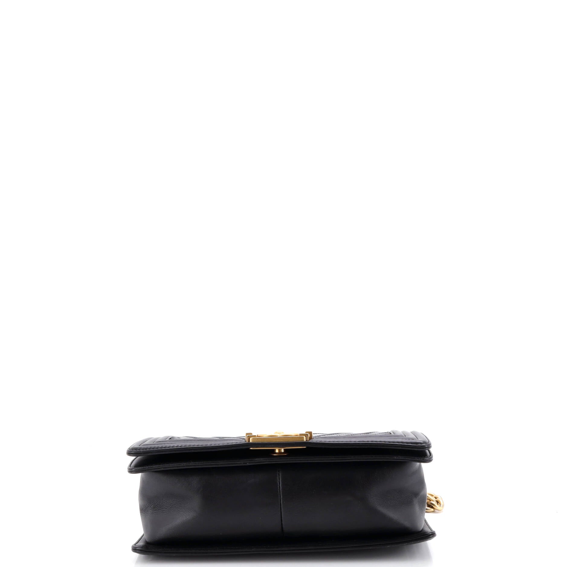 Boy Flap Bag Chevron Calfskin Old Medium