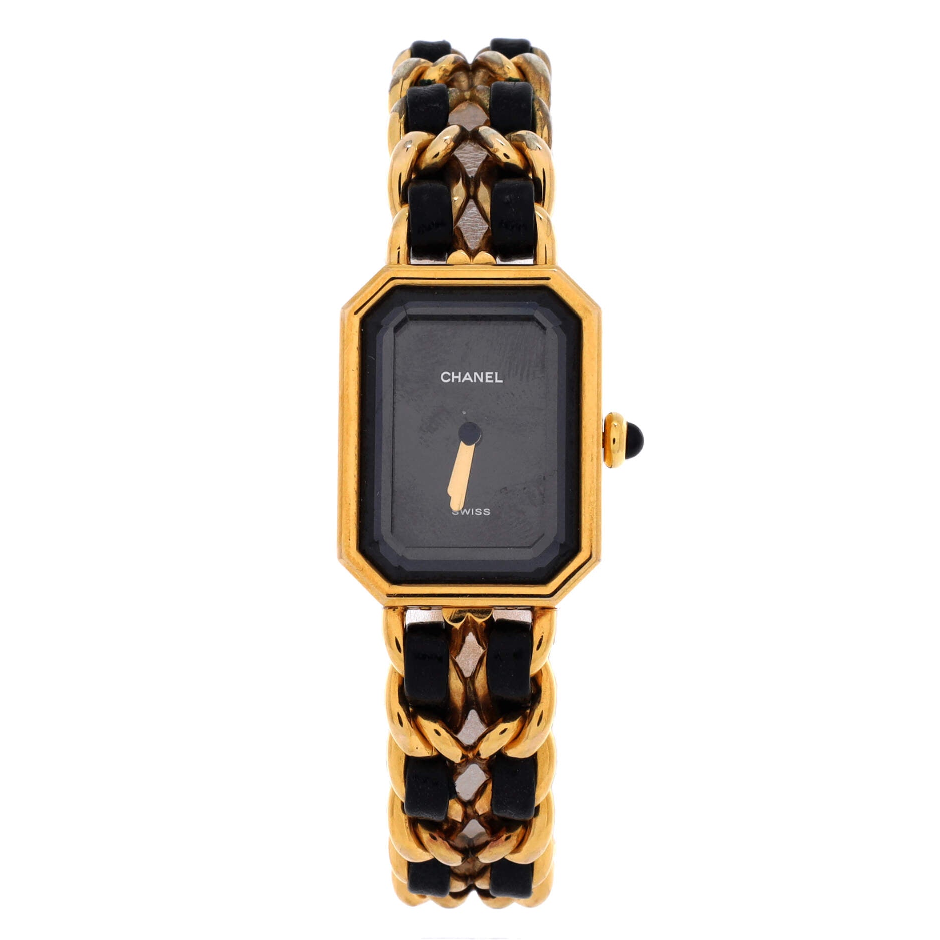 Premiere Rock Quartz Watch Plated Metal and Leather 20