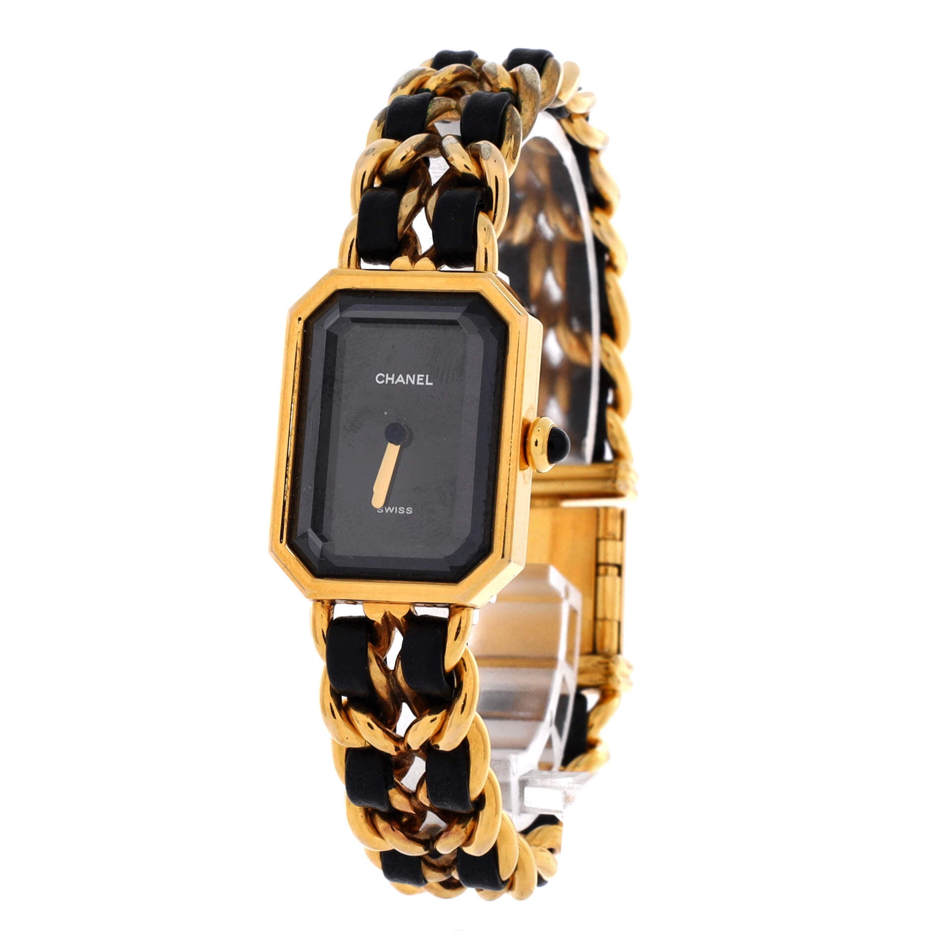 Premiere Rock Quartz Watch Plated Metal and Leather 20