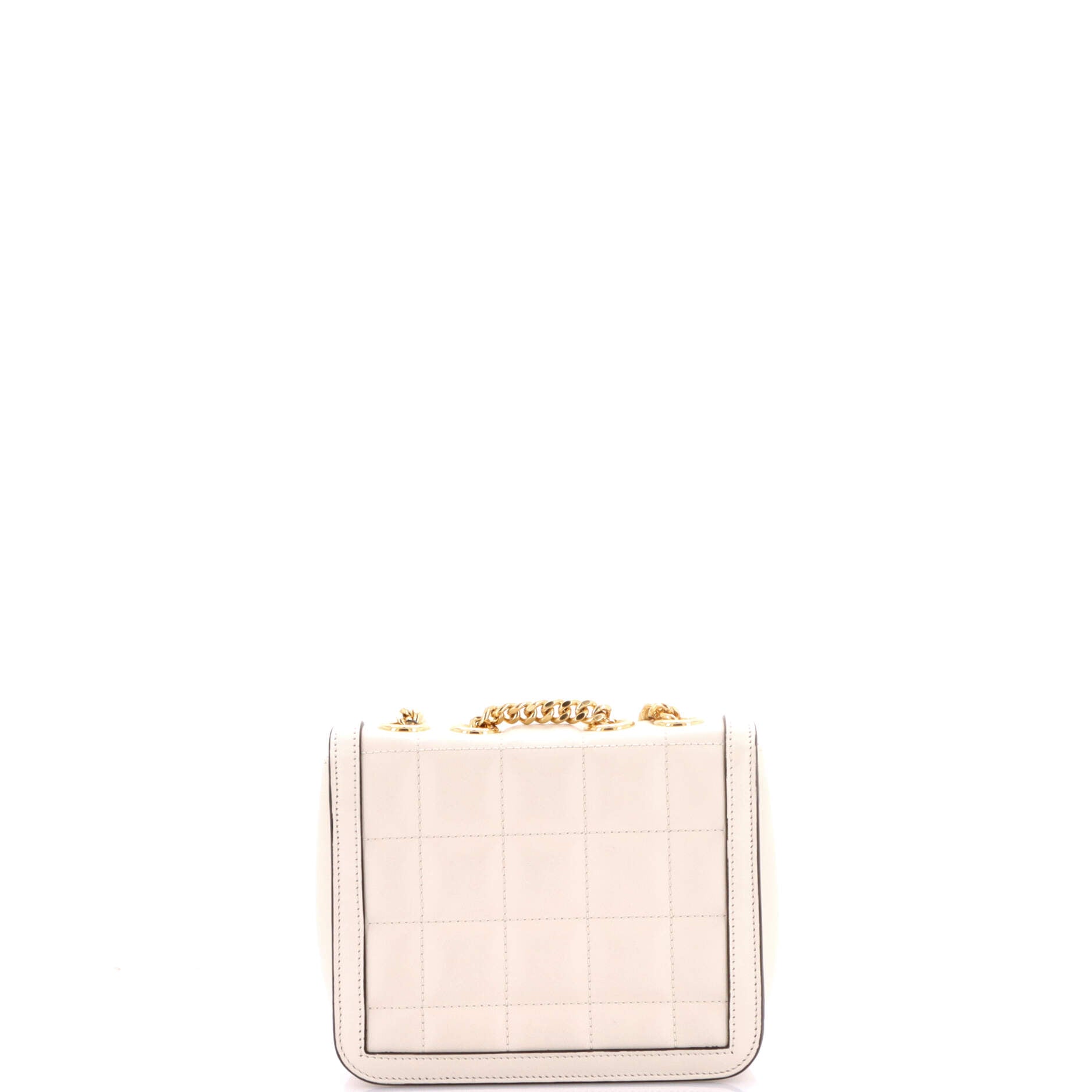 Deco Chain Flap Bag Mixed Matelasse Leather Mini