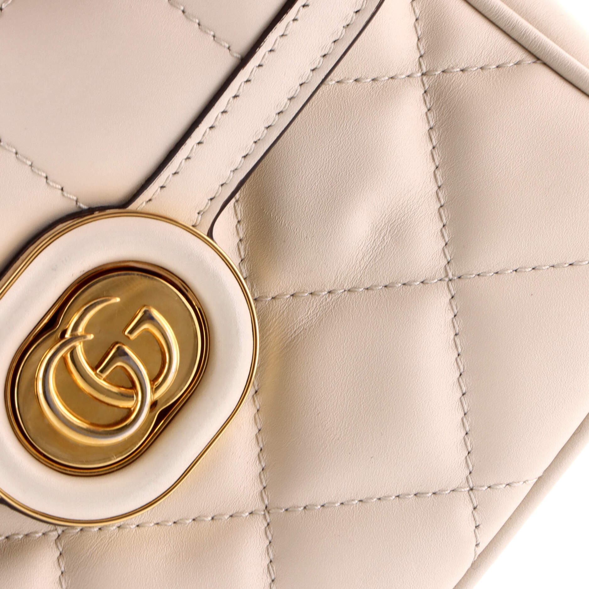 Deco Chain Flap Bag Mixed Matelasse Leather Mini