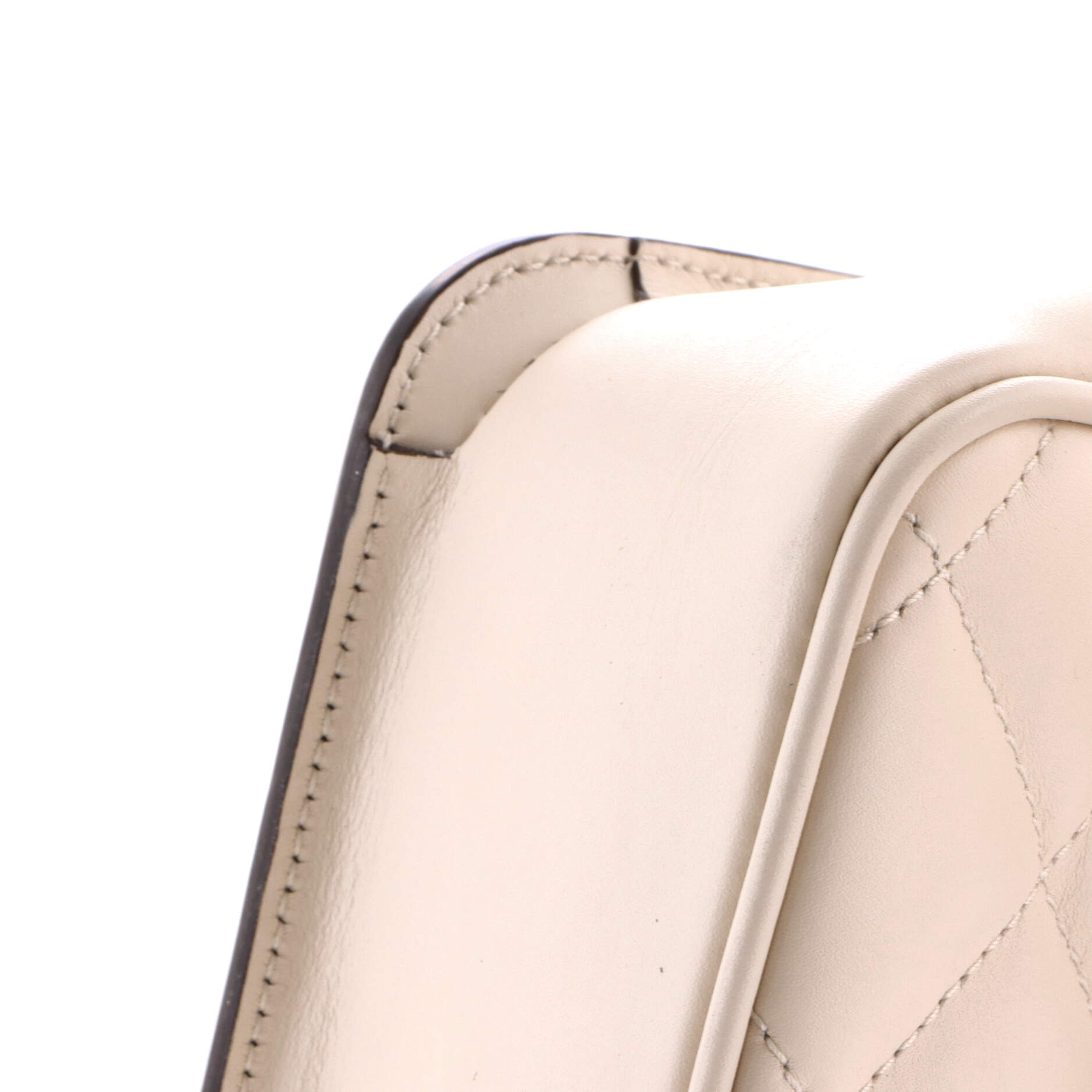 Deco Chain Flap Bag Mixed Matelasse Leather Mini
