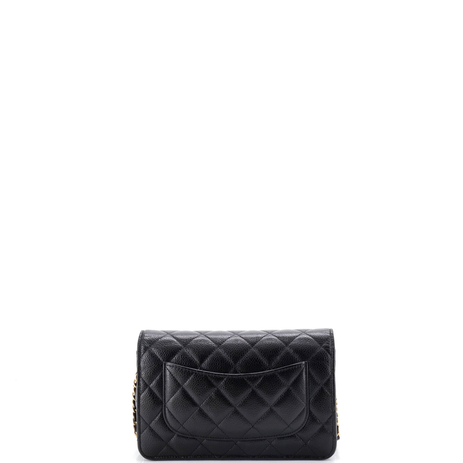 Wallet on Chain Quilted Caviar