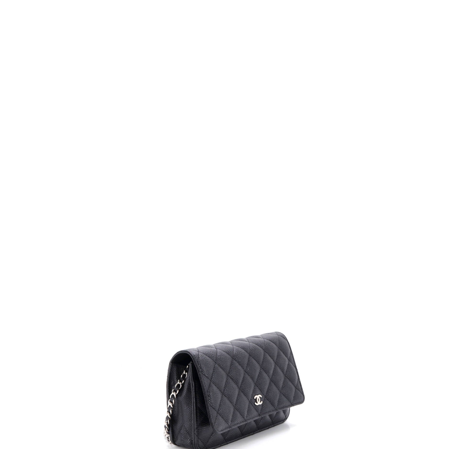 Wallet on Chain Quilted Caviar