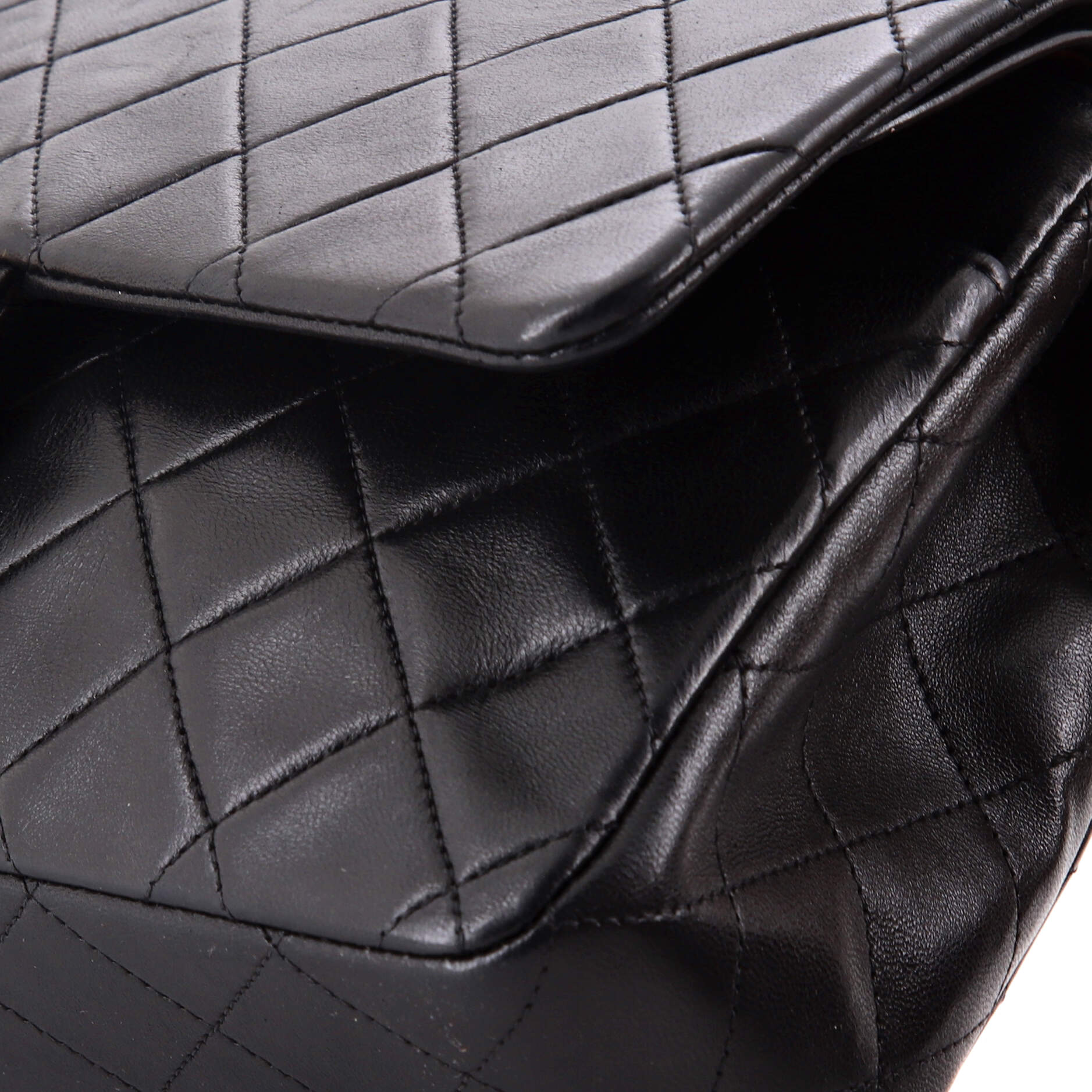 Vintage Classic Double Flap Bag Quilted Lambskin Medium