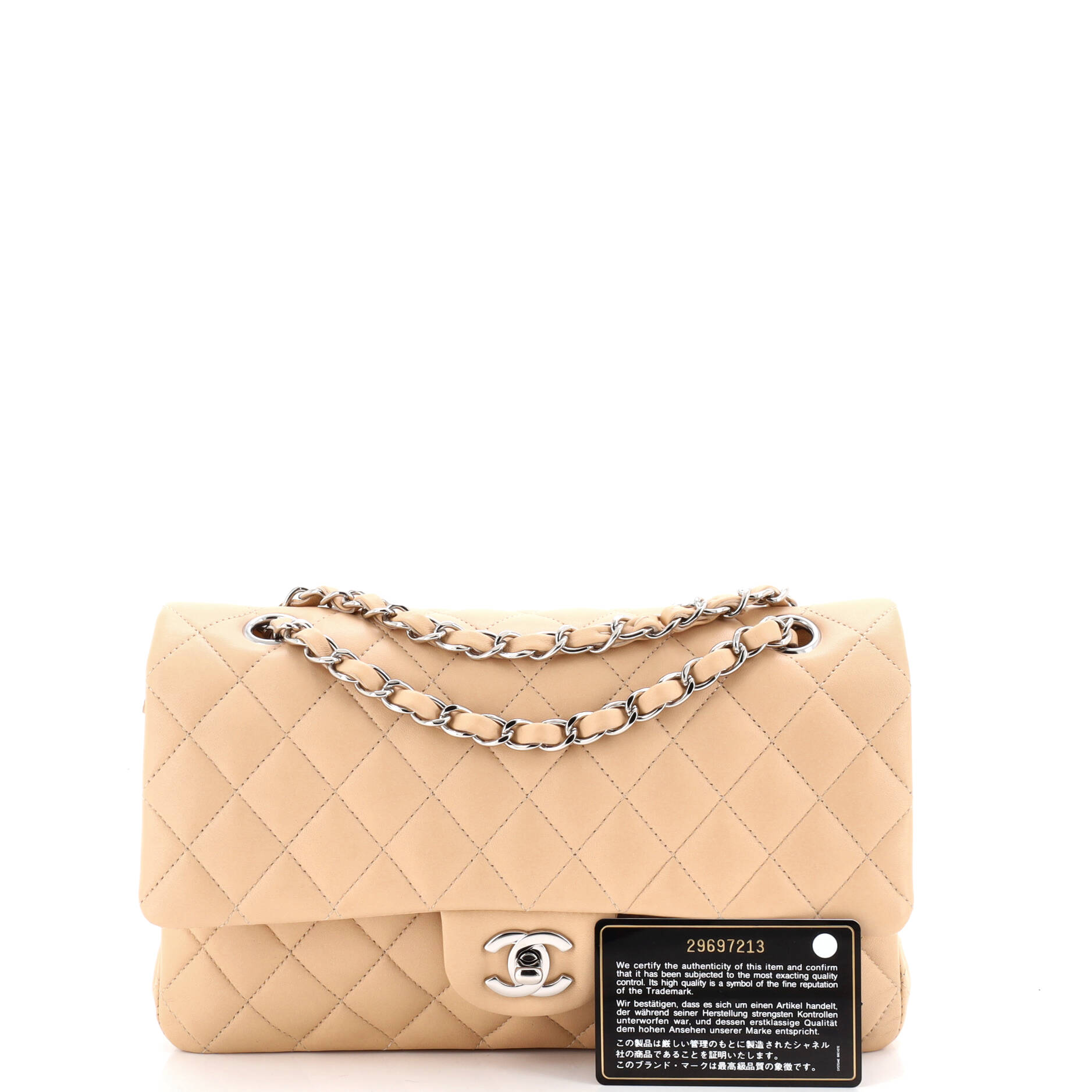 Classic Double Flap Bag Quilted Lambskin Medium