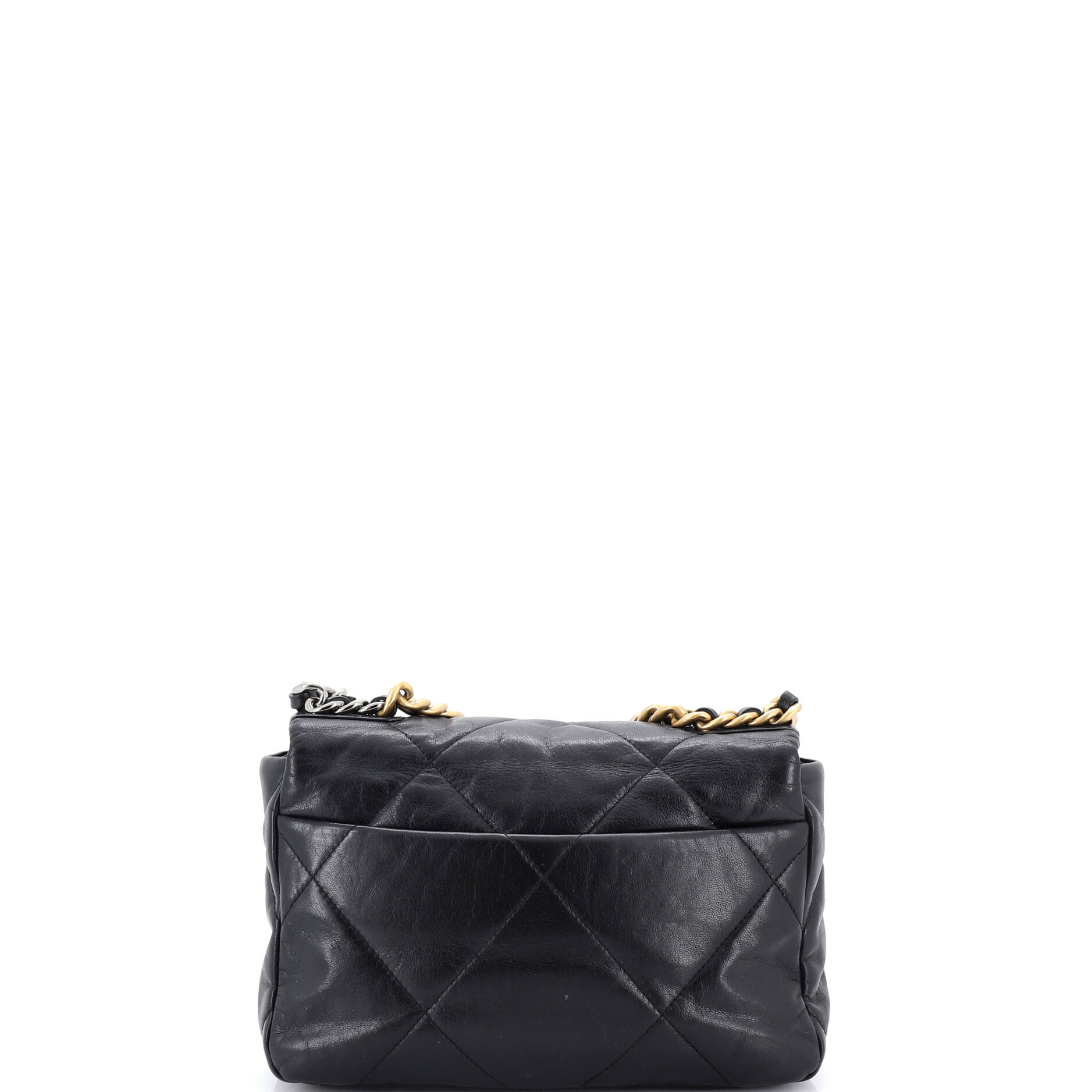 19 Flap Bag Quilted Leather Medium