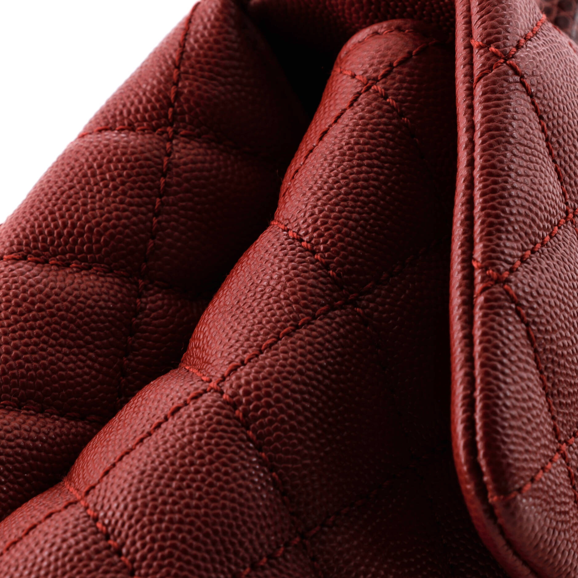 Coco Top Handle Bag Quilted Caviar with Lizard Mini