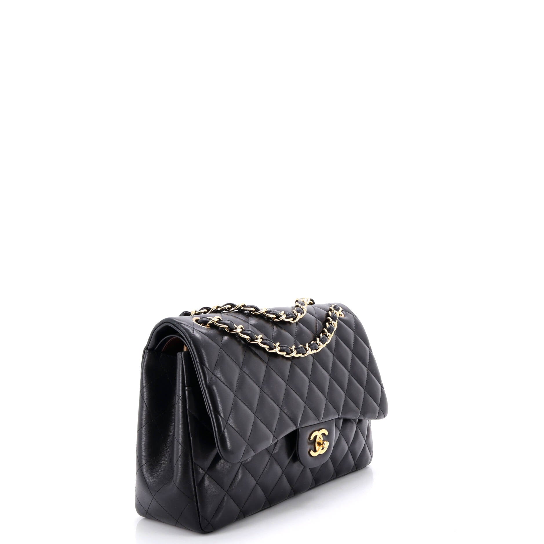 Classic Double Flap Bag Quilted Lambskin Jumbo