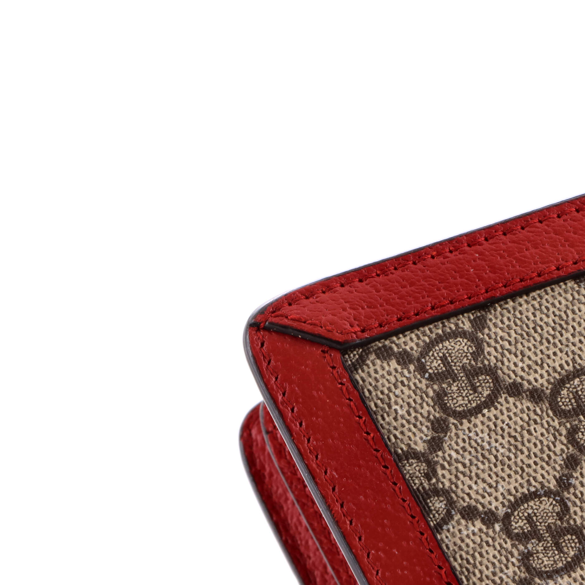 Queen Margaret Top Handle Bag GG Coated Canvas with Leather Small