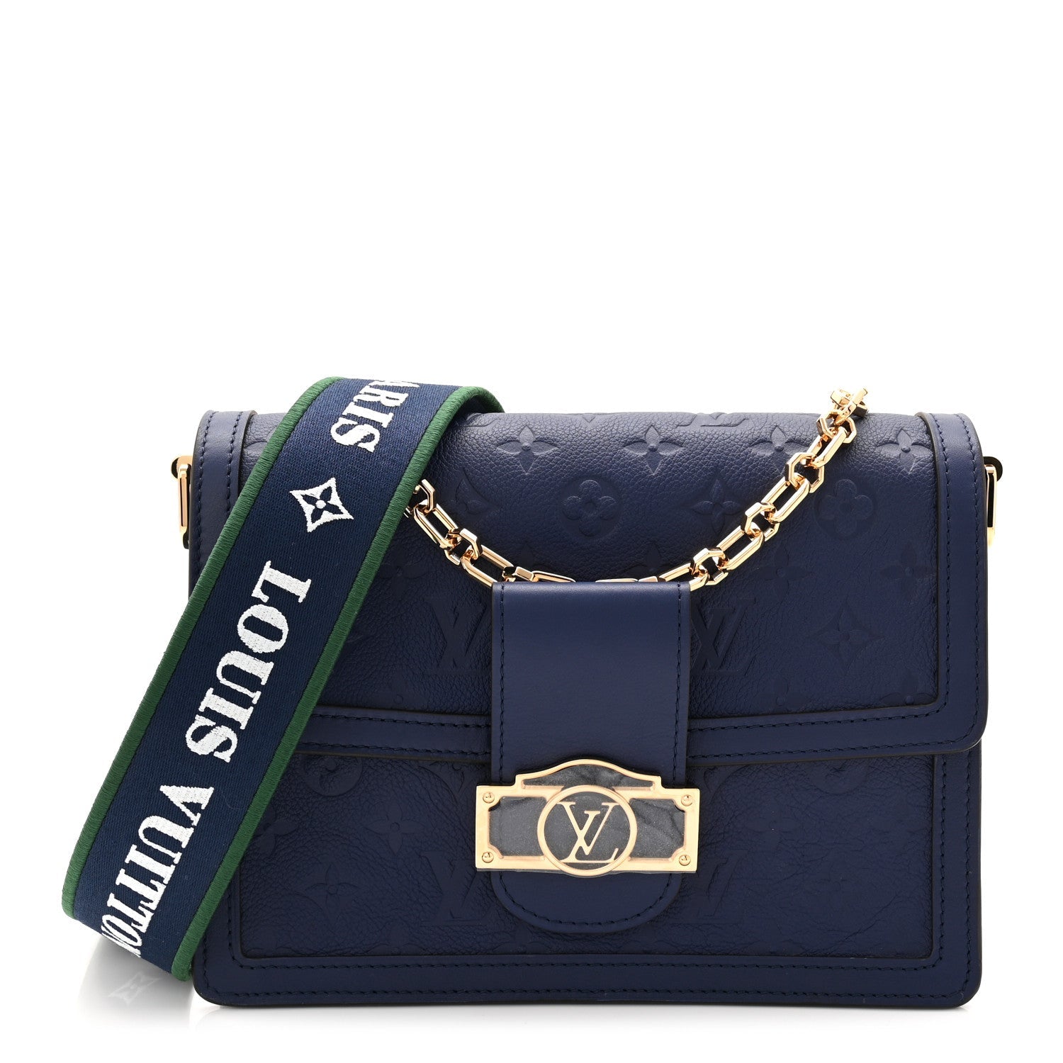 Empreinte Monogram Dauphine MM Blue Myrtle