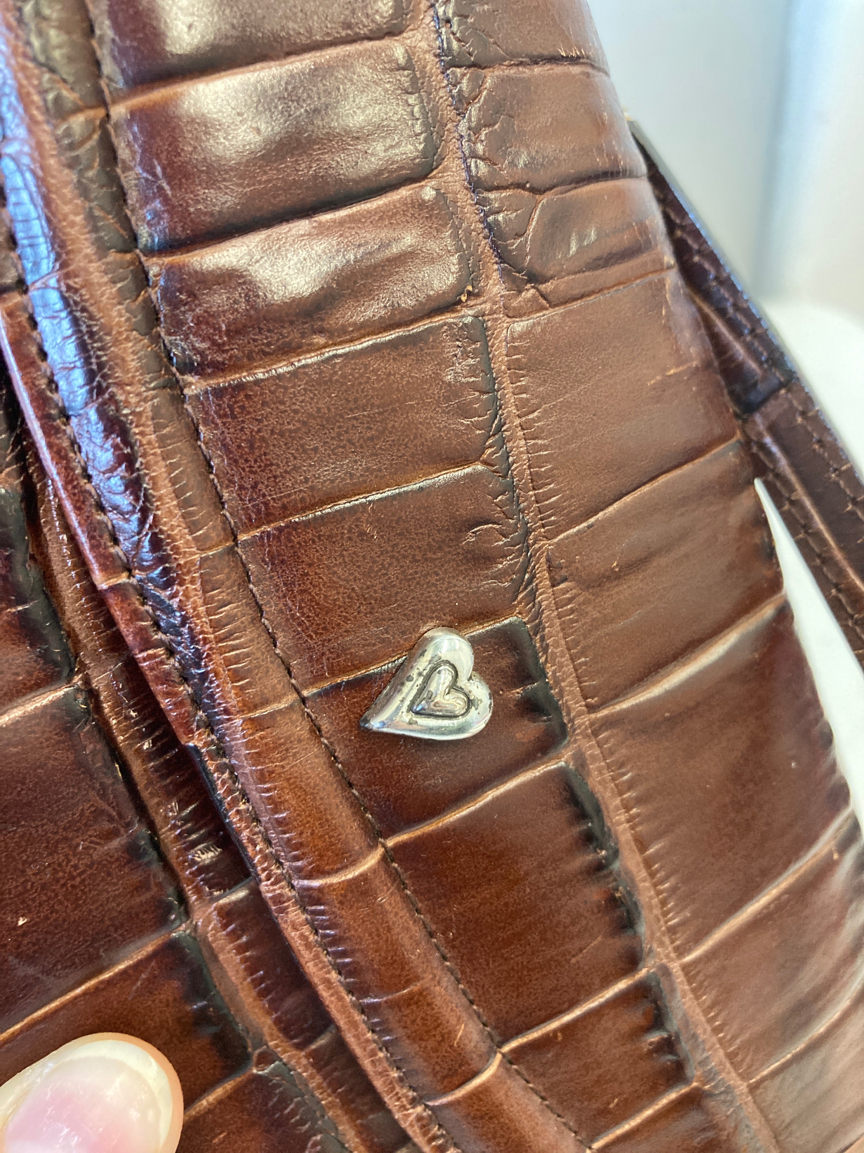 Crossbody Leather By Brighton In Brown, Size:Small