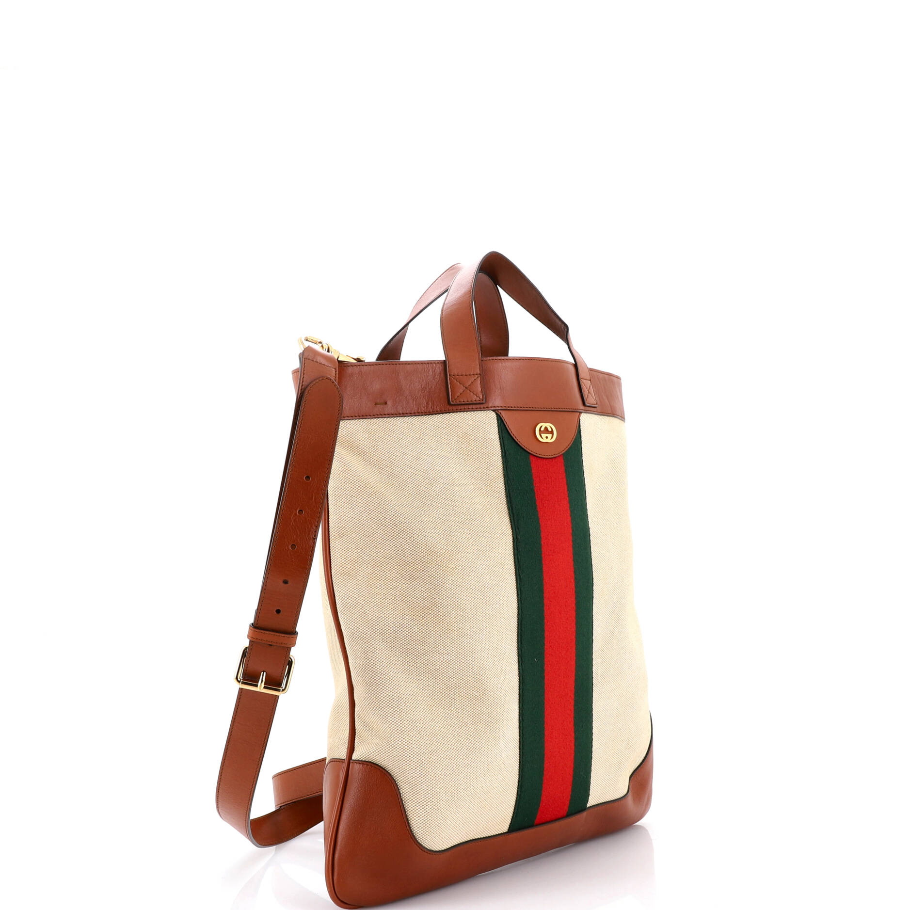 Shopping Tote Vintage Web Canvas Large