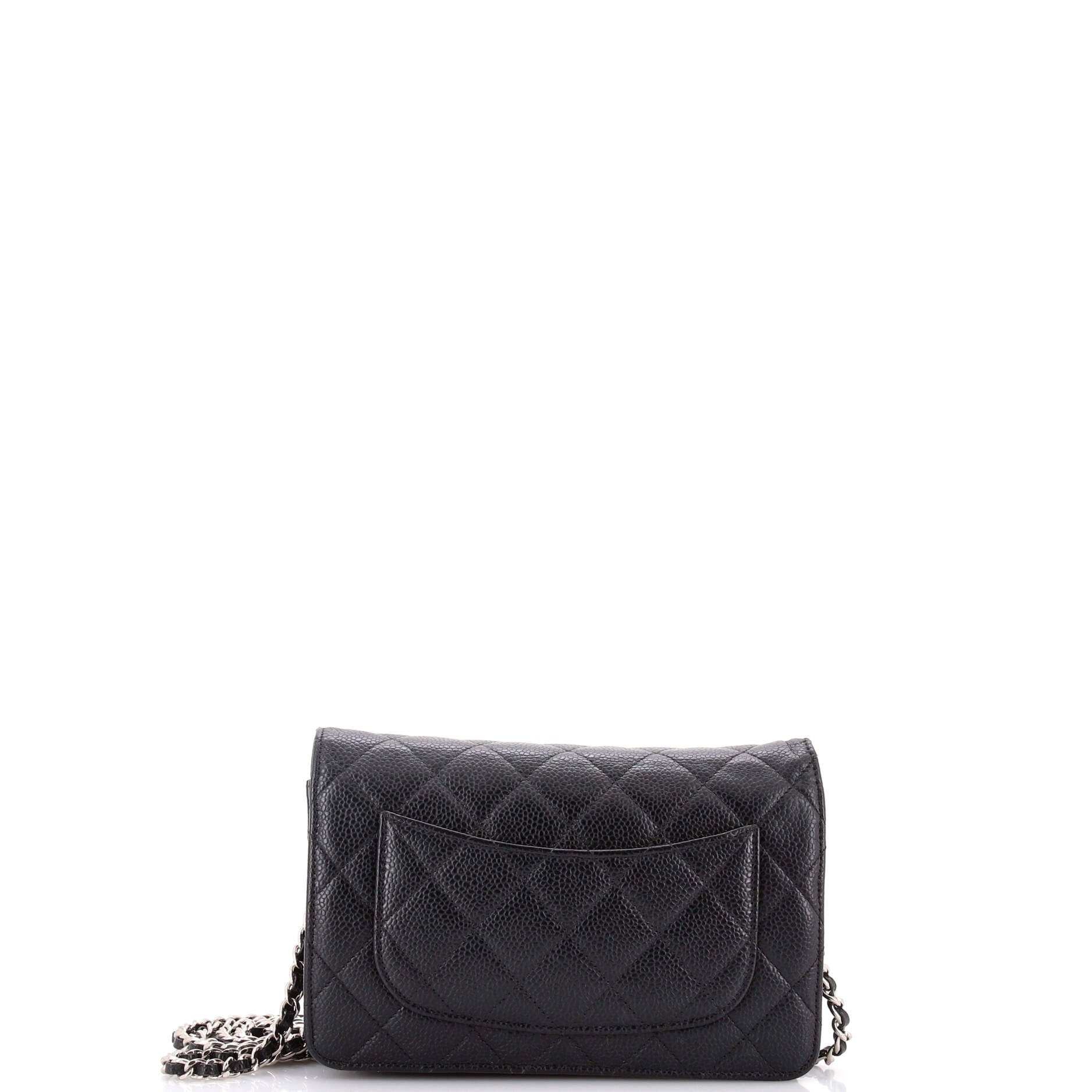 Wallet on Chain Quilted Caviar