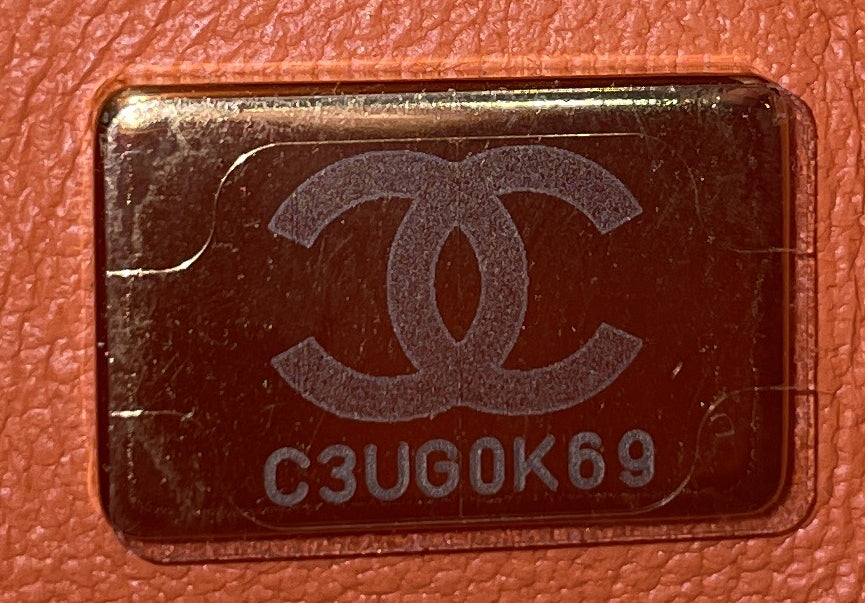 Beaded Logo Top Handle Wallet on Chain Quilted Lambskin