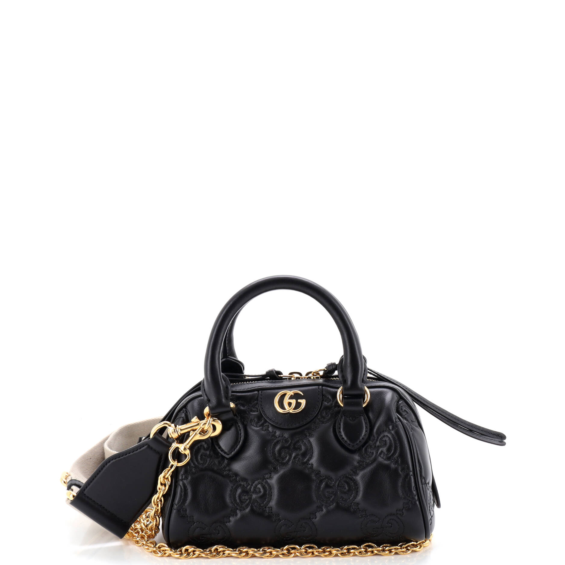 Ophidia Convertible Boston Top Handle Bag GG Matelasse Leather Mini