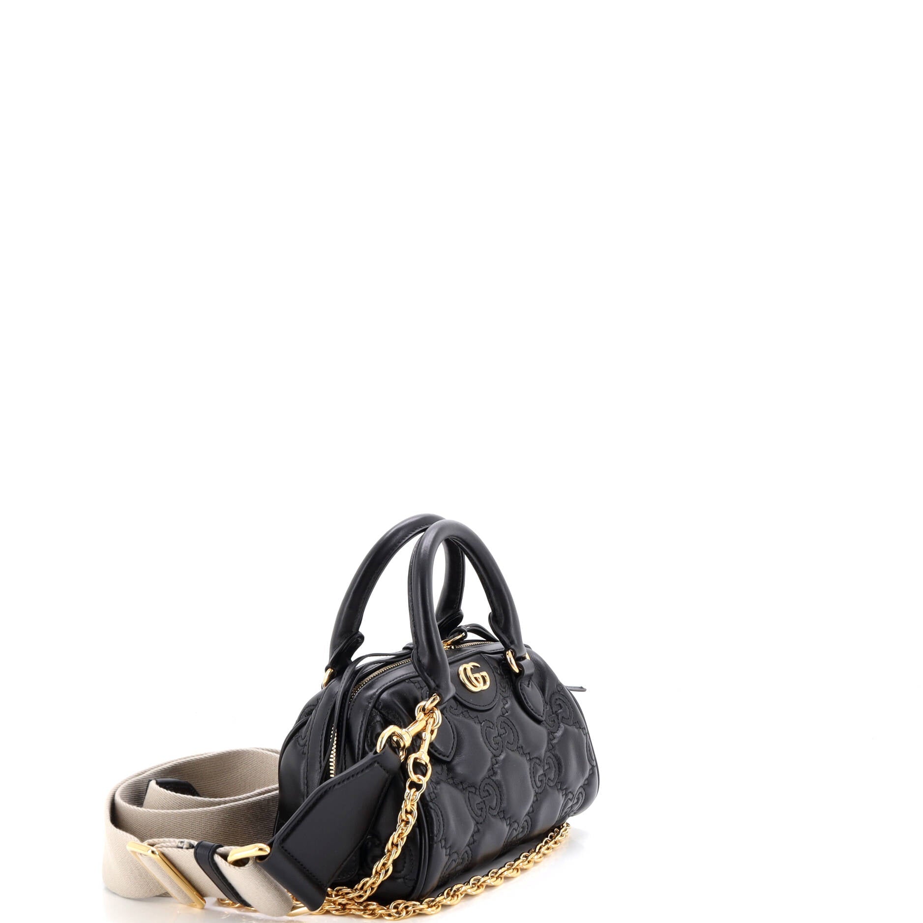 Ophidia Convertible Boston Top Handle Bag GG Matelasse Leather Mini