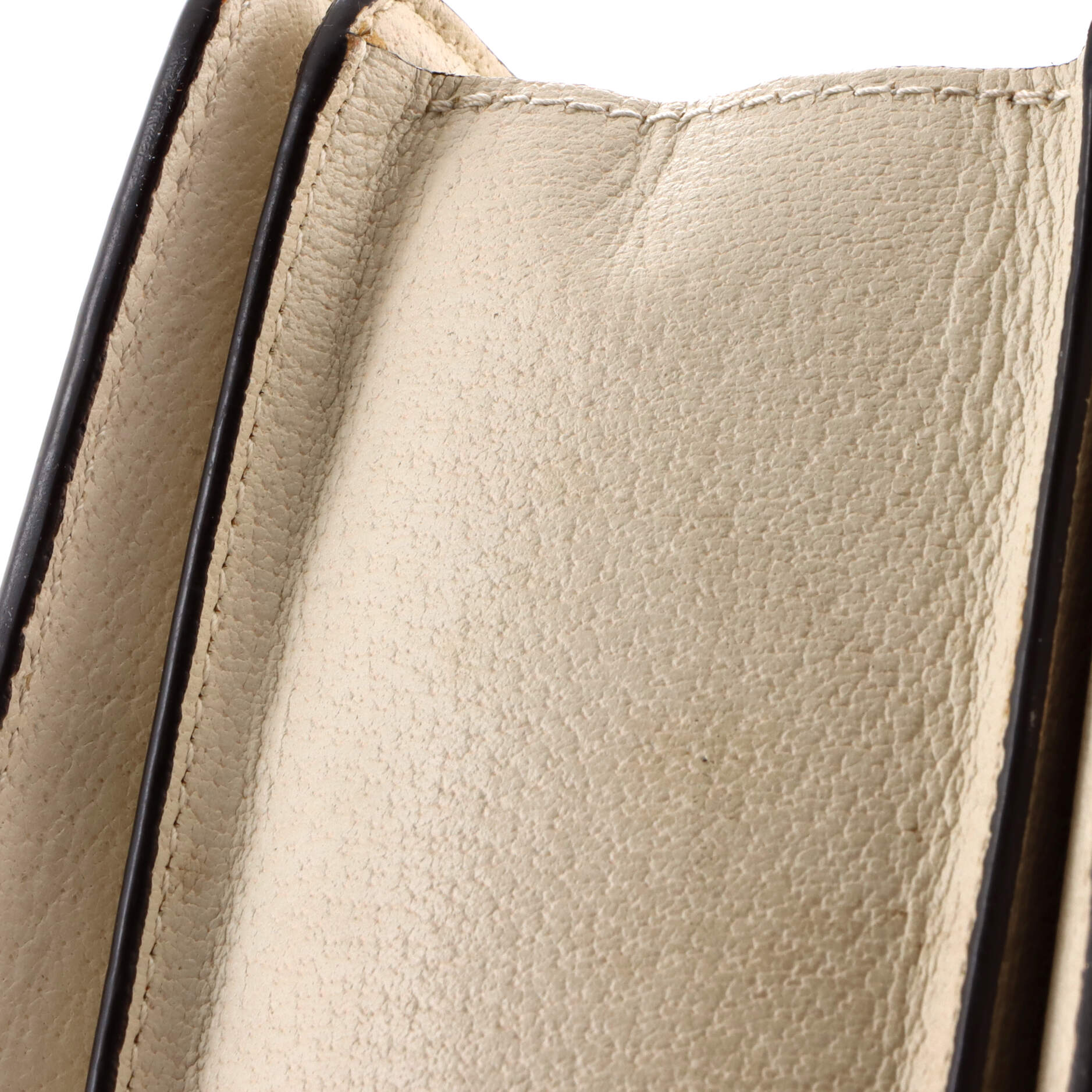 Queen Margaret Top Handle Bag GG Coated Canvas with Leather Small
