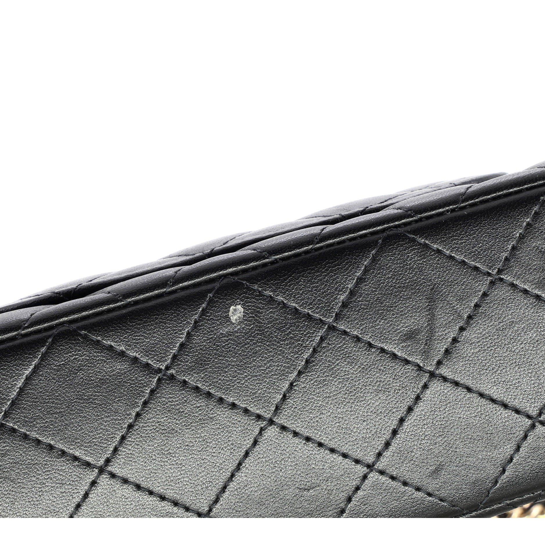 Classic Single Flap Top Handle Bag Quilted Lambskin Mini
