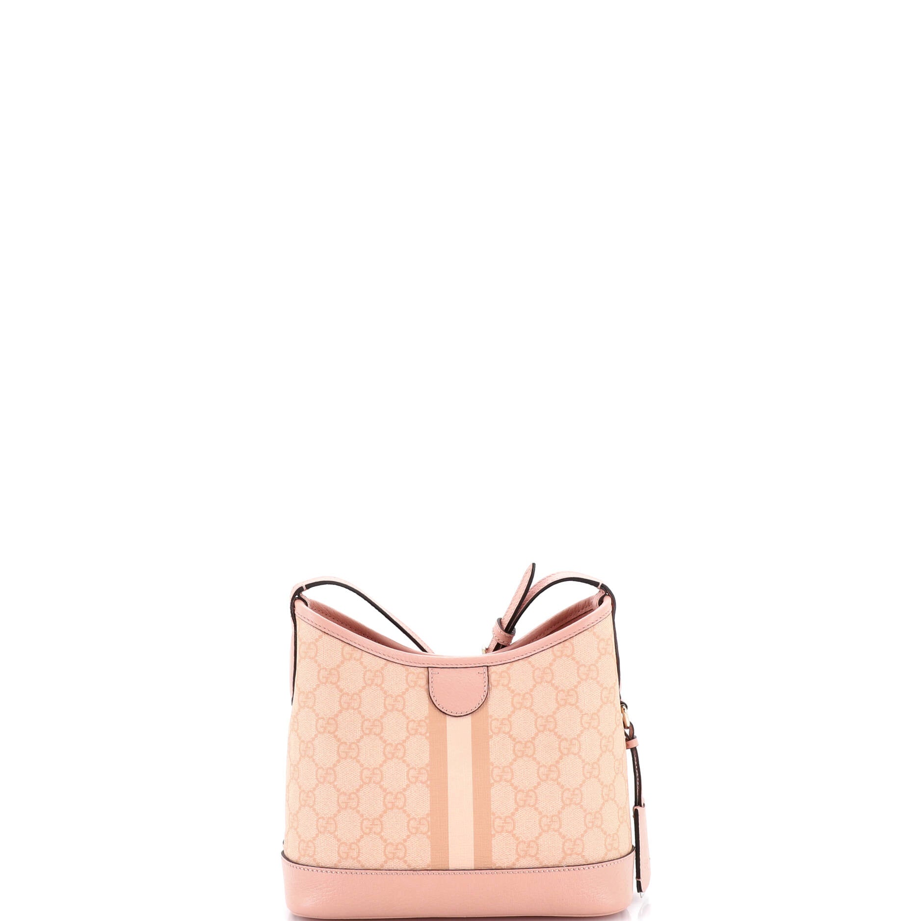 Ophidia Open Bucket Bag GG Coated Canvas with Leather Small