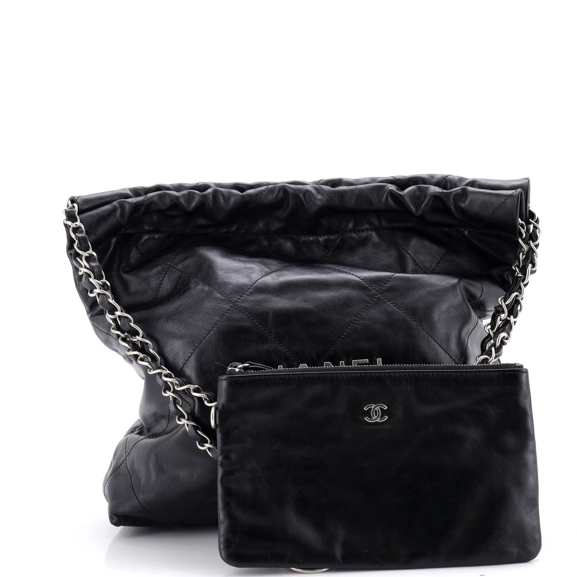 22 Chain Hobo Quilted Calfskin Small
