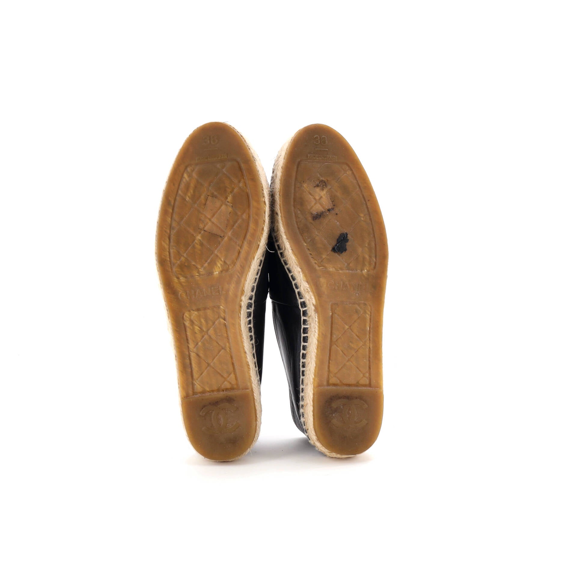 Women's CC Cap Toe Espadrilles Leather