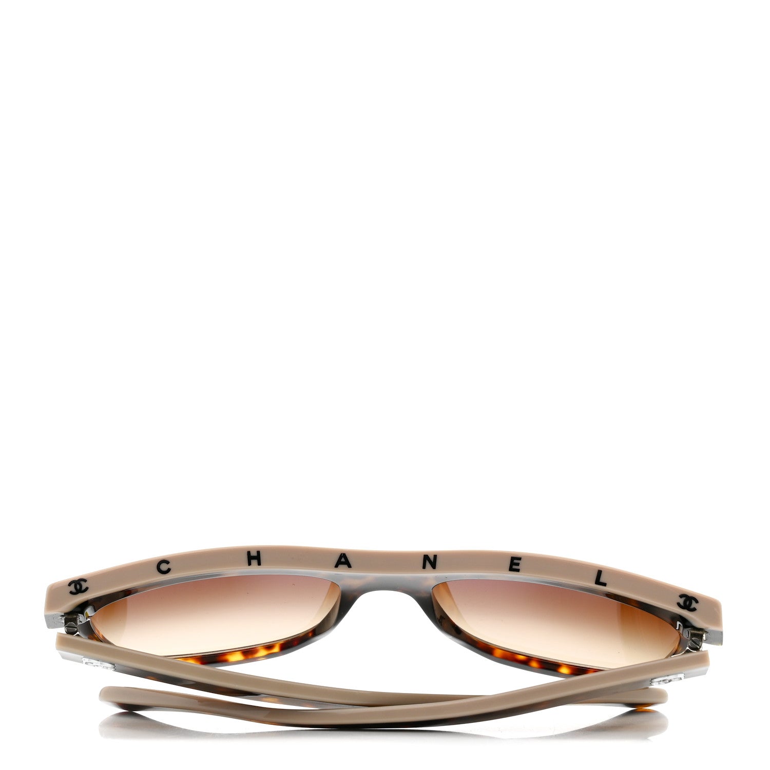Acetate Logo Shield Sunglasses 5418 Tortoise