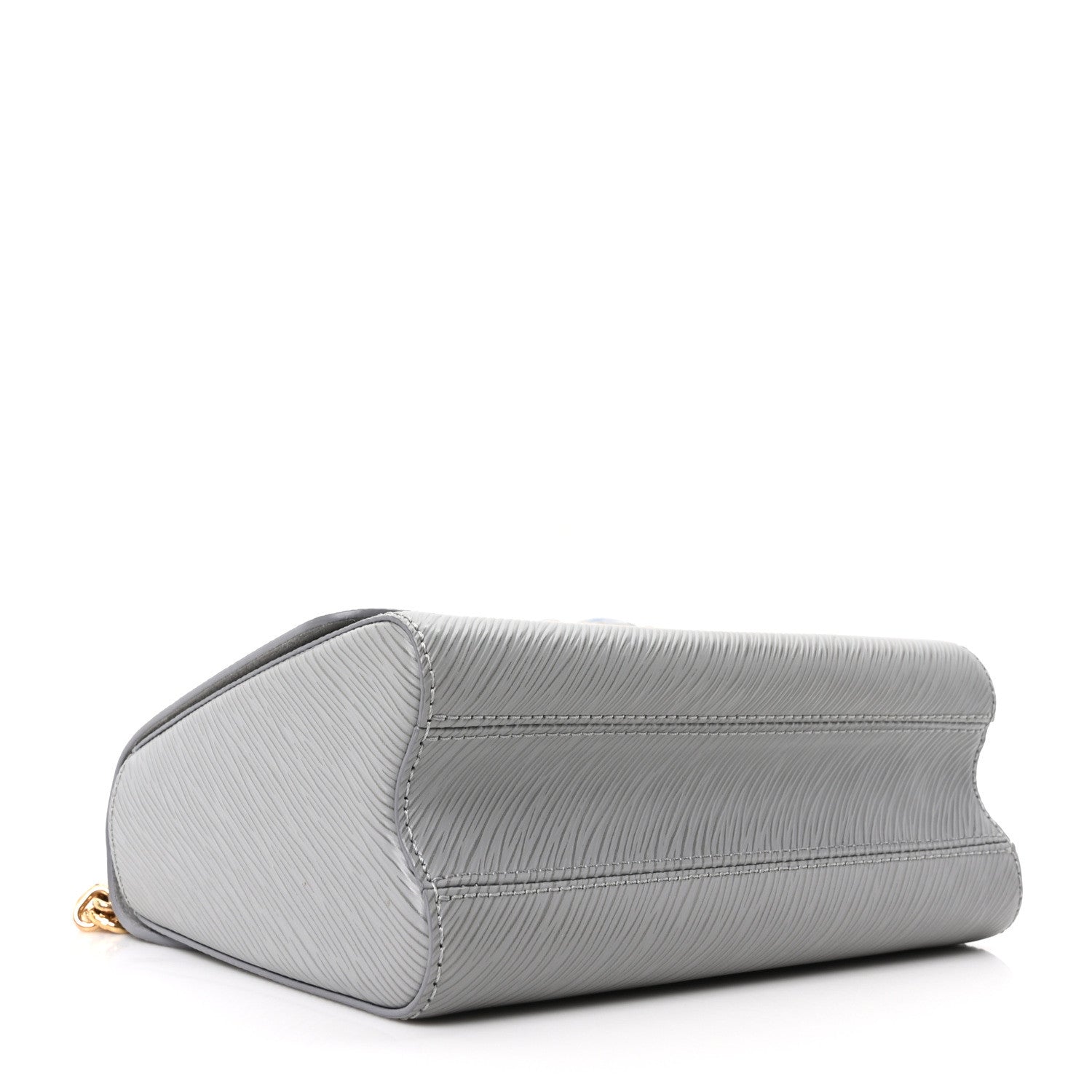 Epi Moonstone Twist Shoulder Bag MM Grey